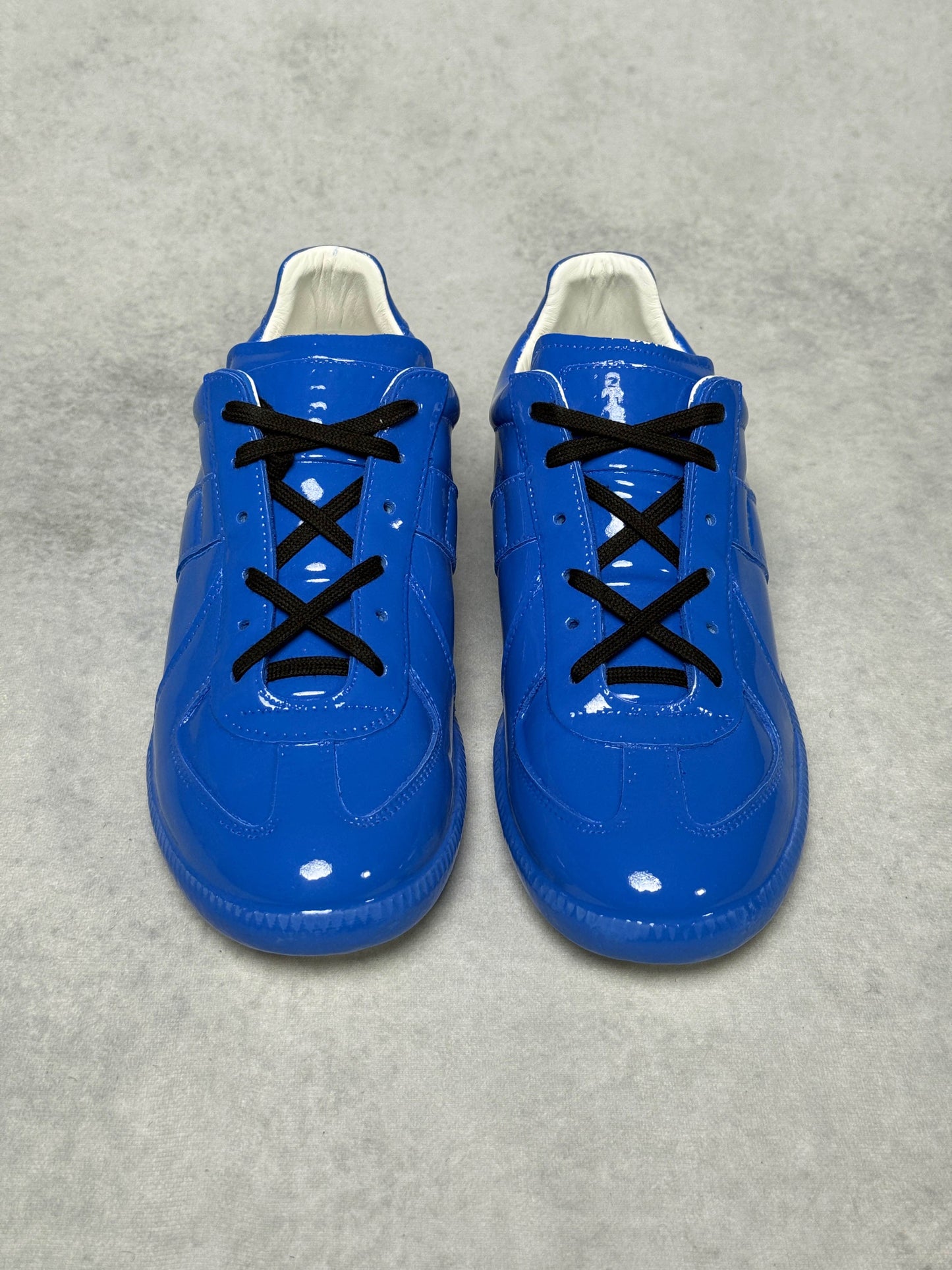 Maion Margiela Replica Low Patent Leather Blue (40)