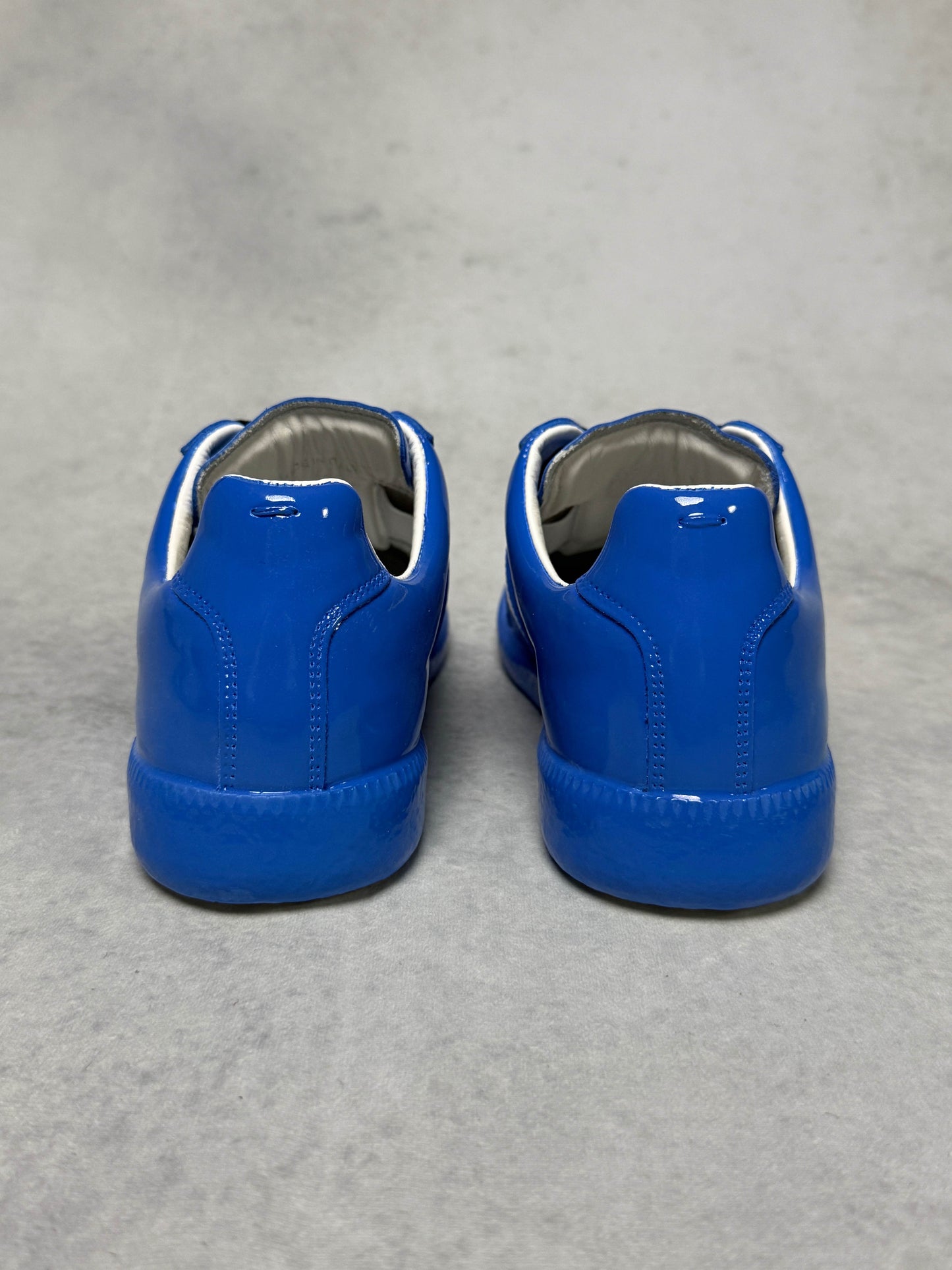 Maion Margiela Replica Low Patent Leather Blue (40)