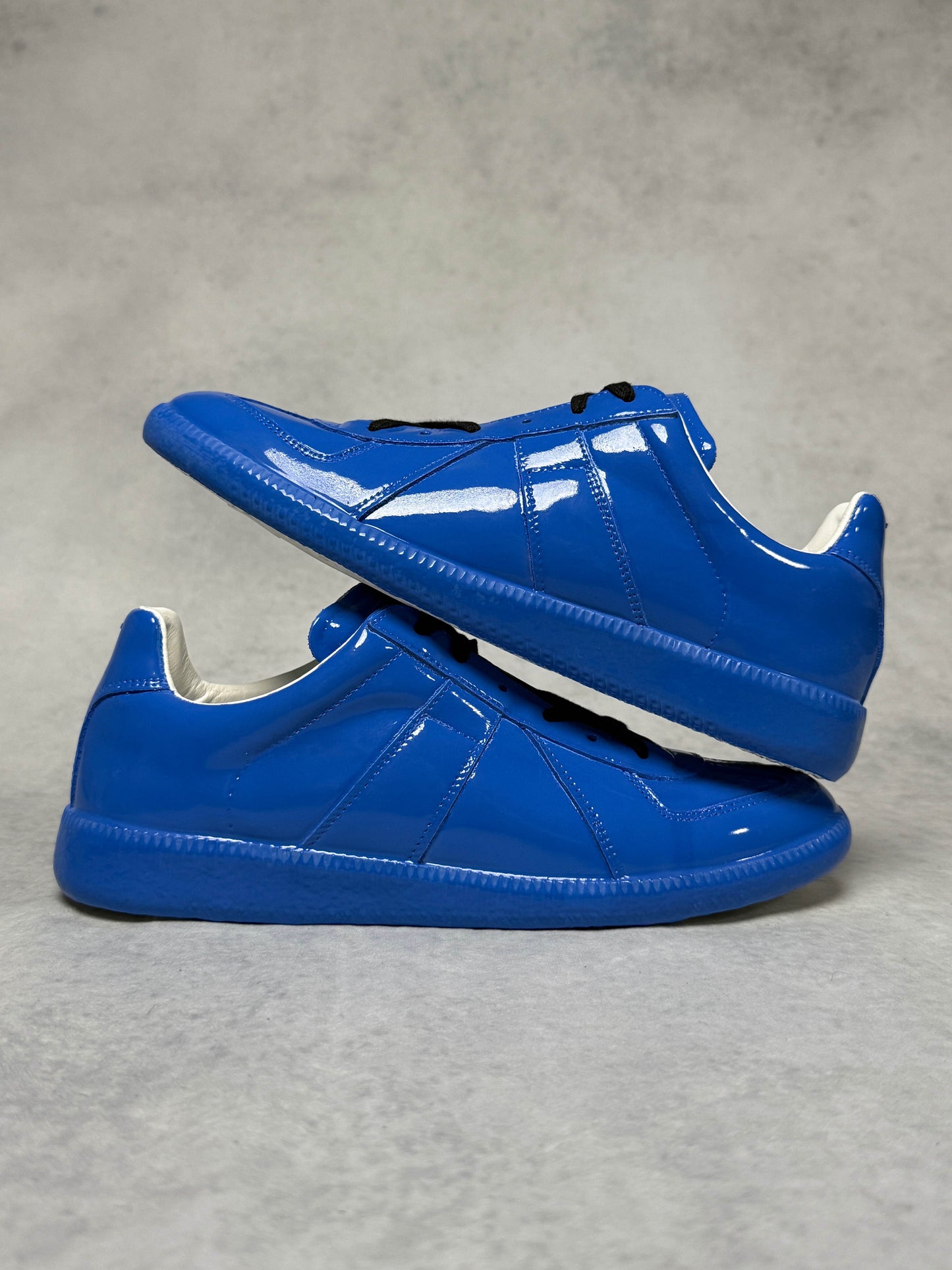 Maion Margiela Replica Low Patent Leather Blue (40)