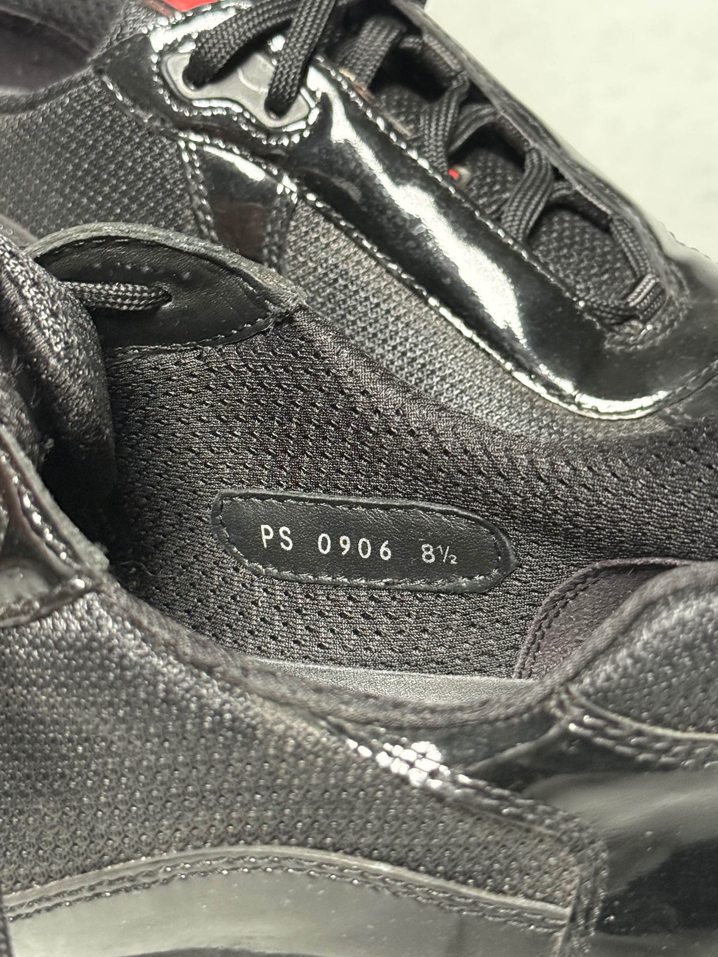 Prada Vintage America's Cup Black Patent Leather (43)