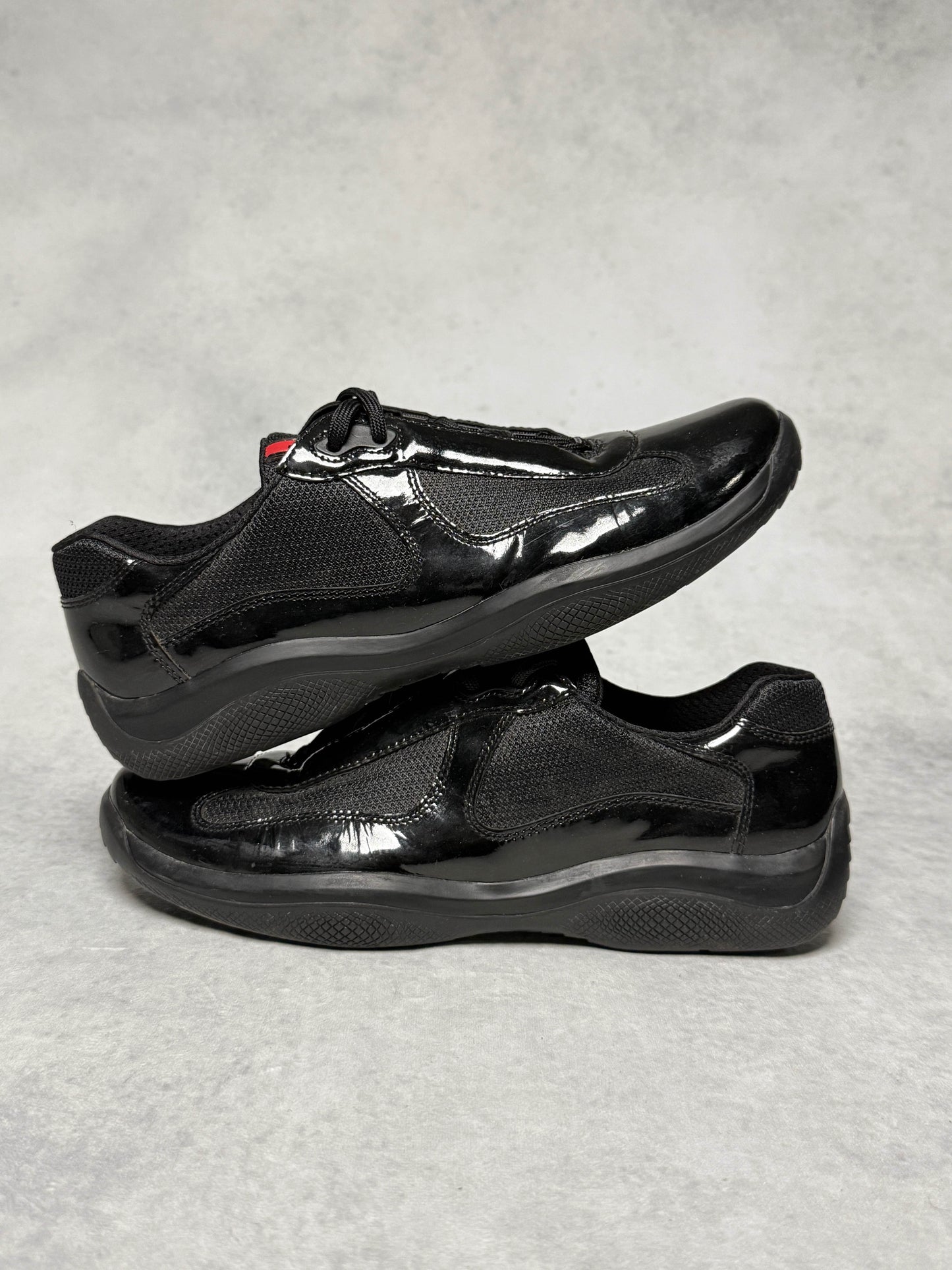 Prada Vintage America's Cup Black Patent Leather (43)