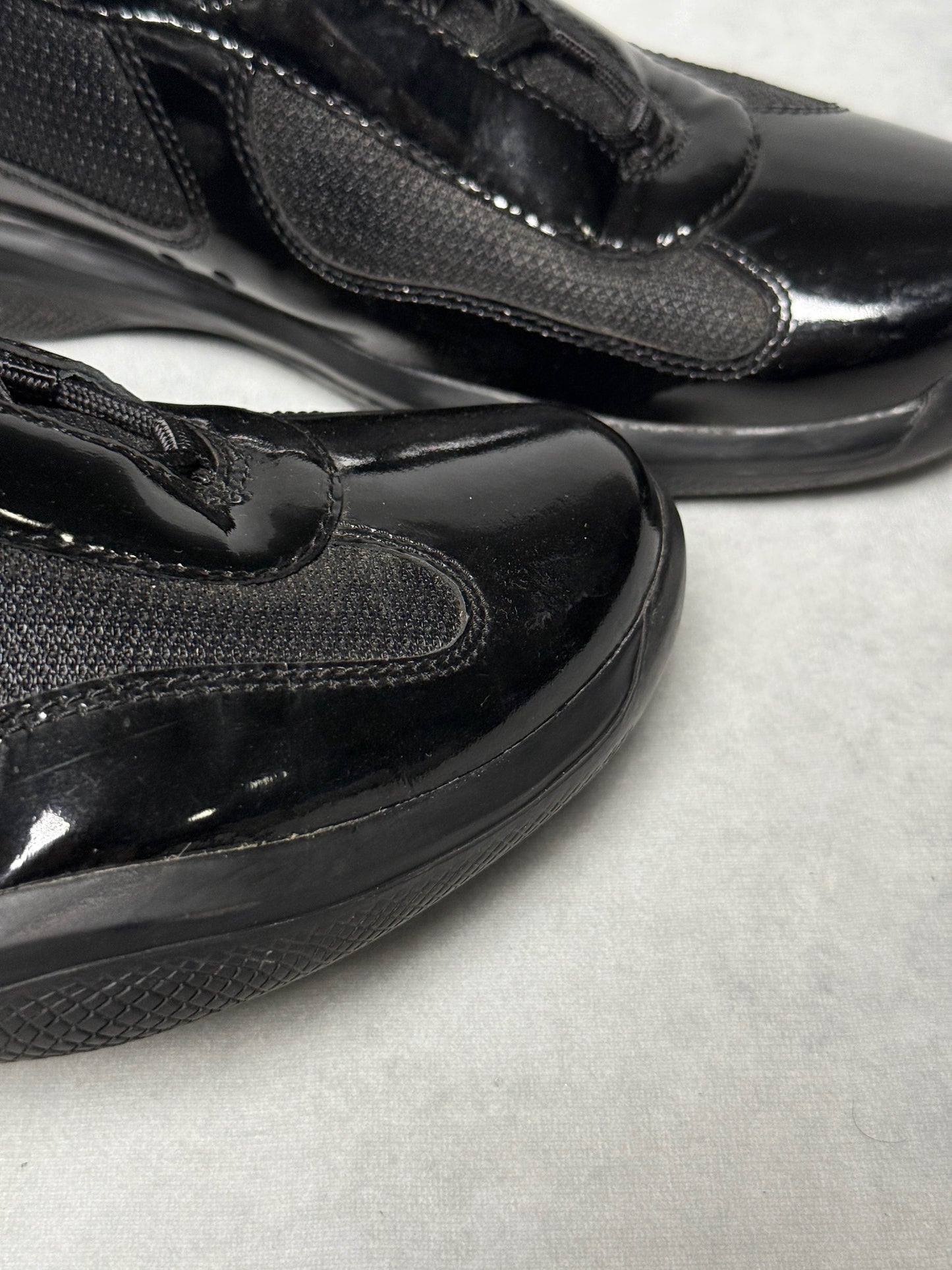 Prada Vintage America's Cup Black Patent Leather (43)