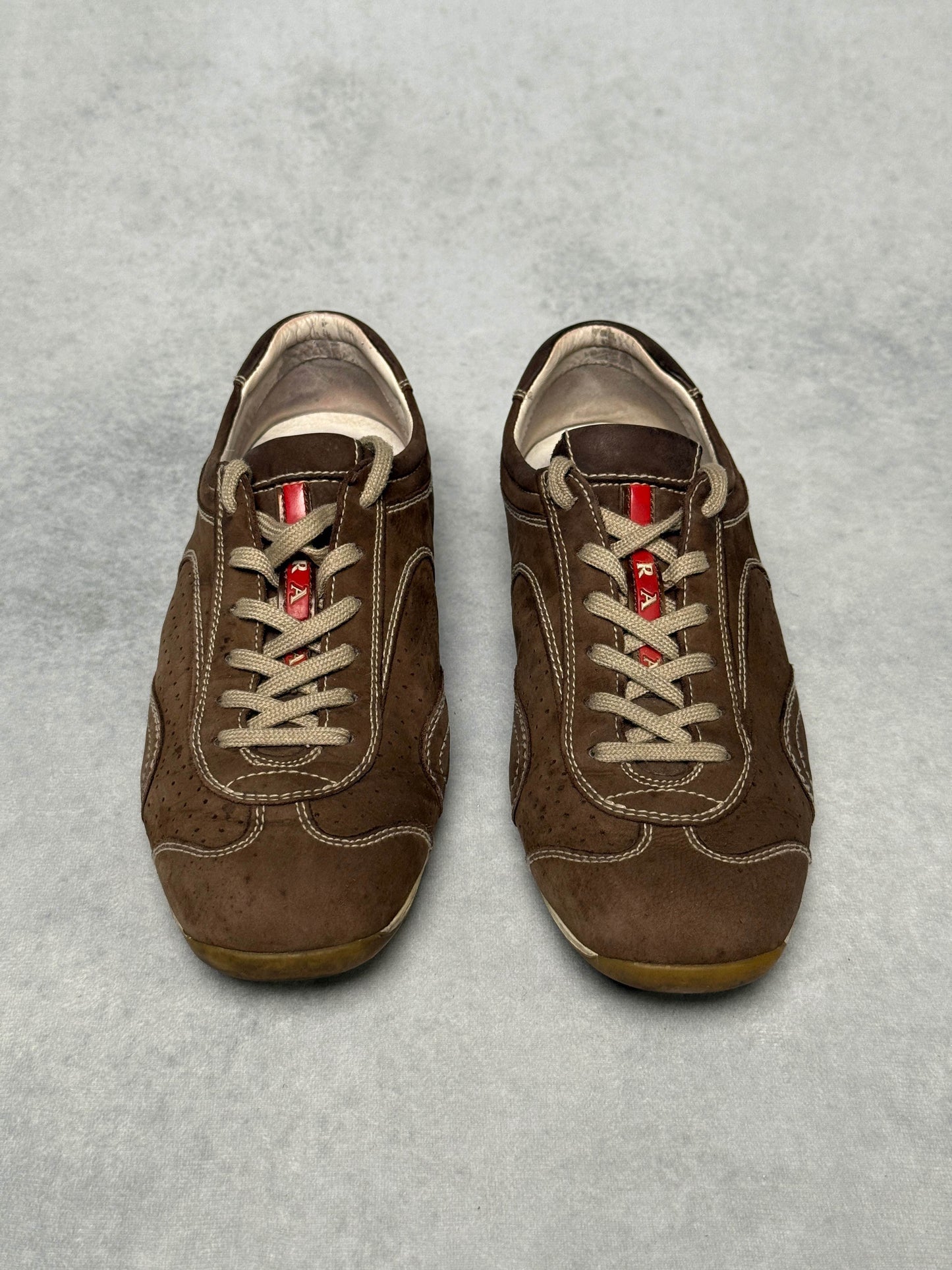 Prada Vintage Sneaker Nubuck Leather Brown (39.5)