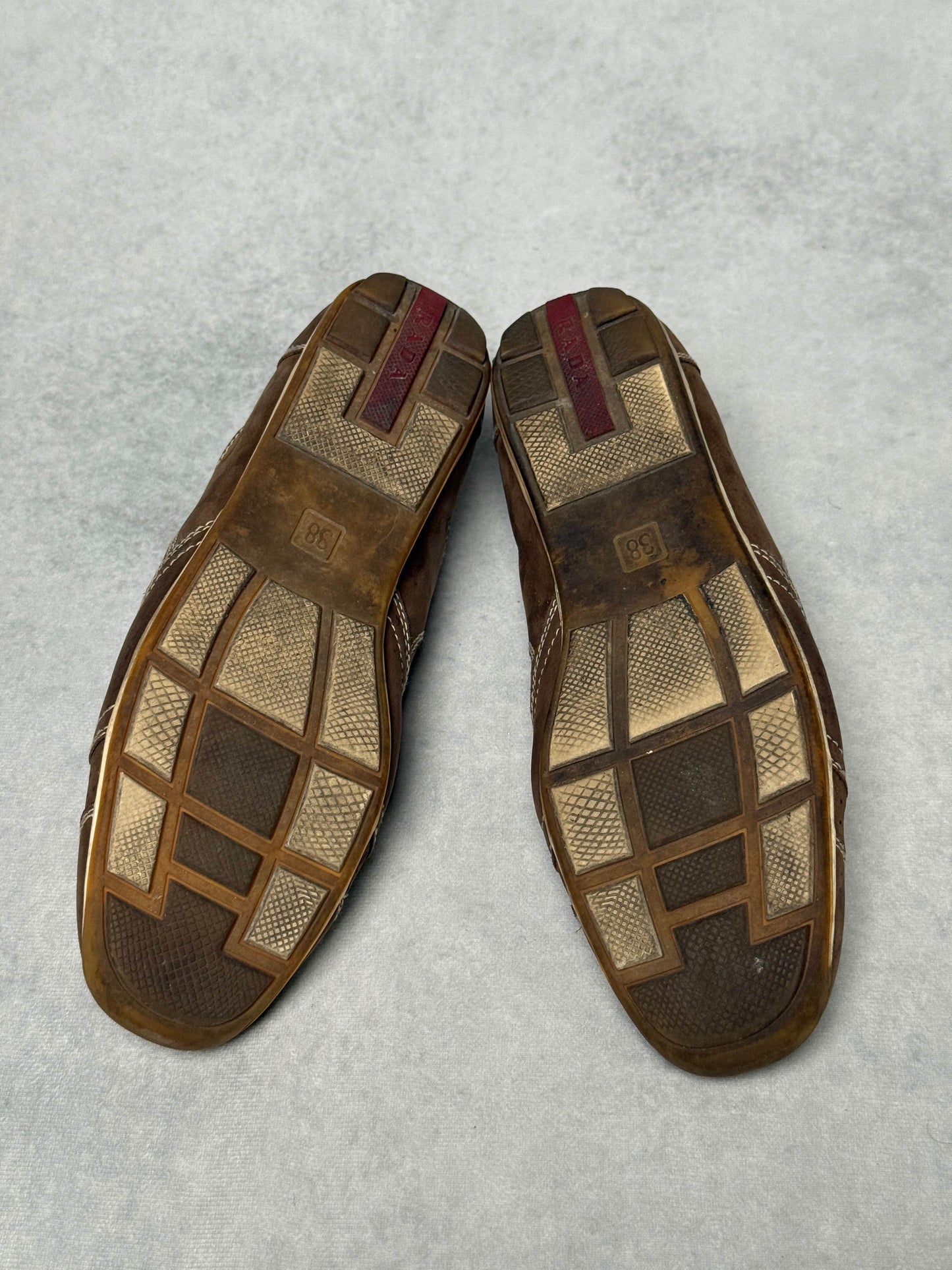 Prada Vintage Sneaker Nubuck Leather Brown (39.5)