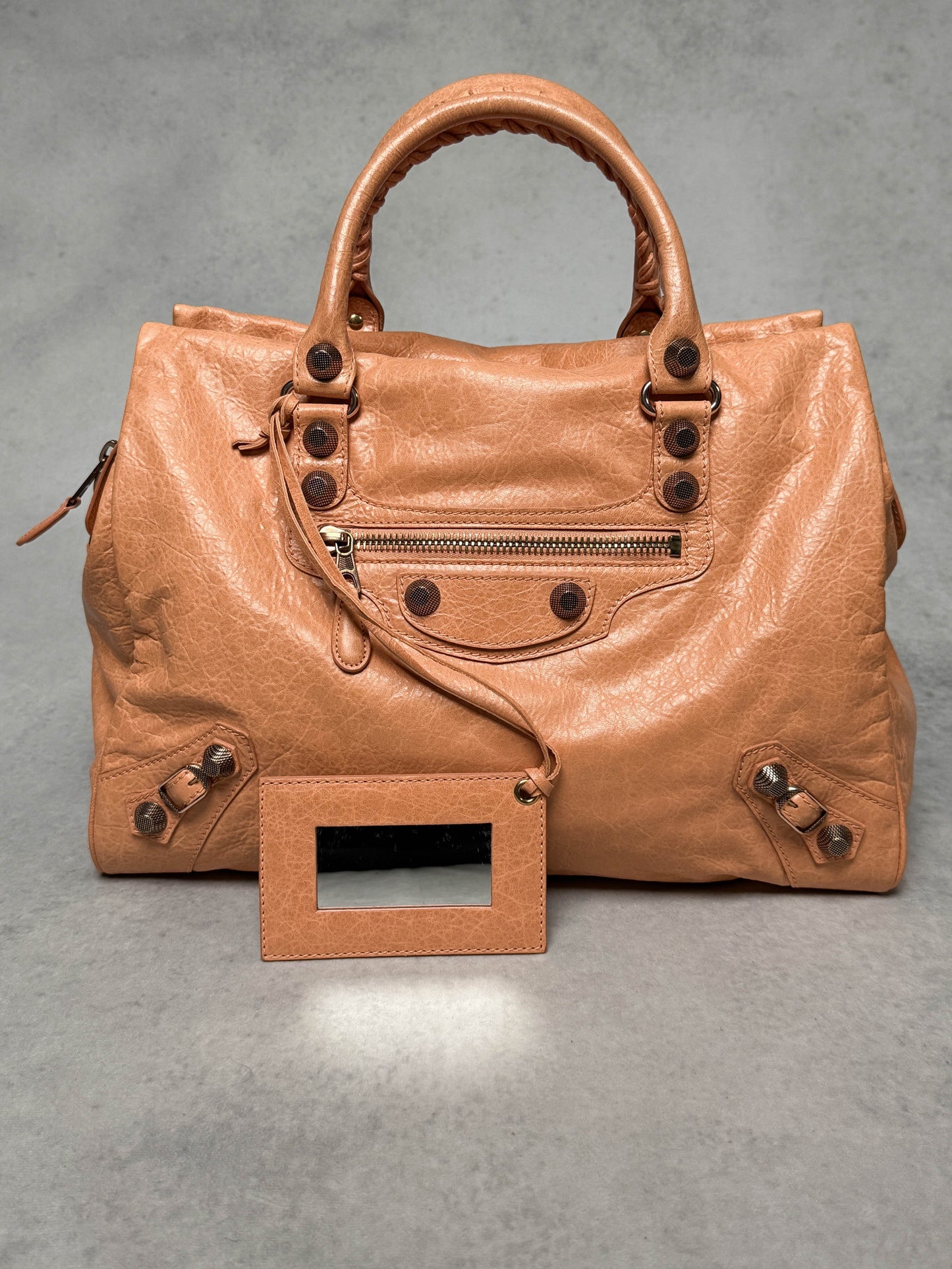 Balenciaga Monday Bag Giant 12 Silver Hardware Rose Blush