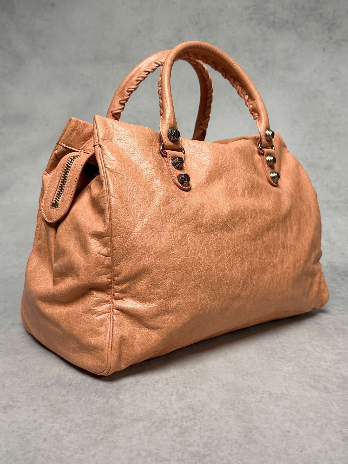Balenciaga Monday Bag Giant 12 Silver Hardware Rose Blush
