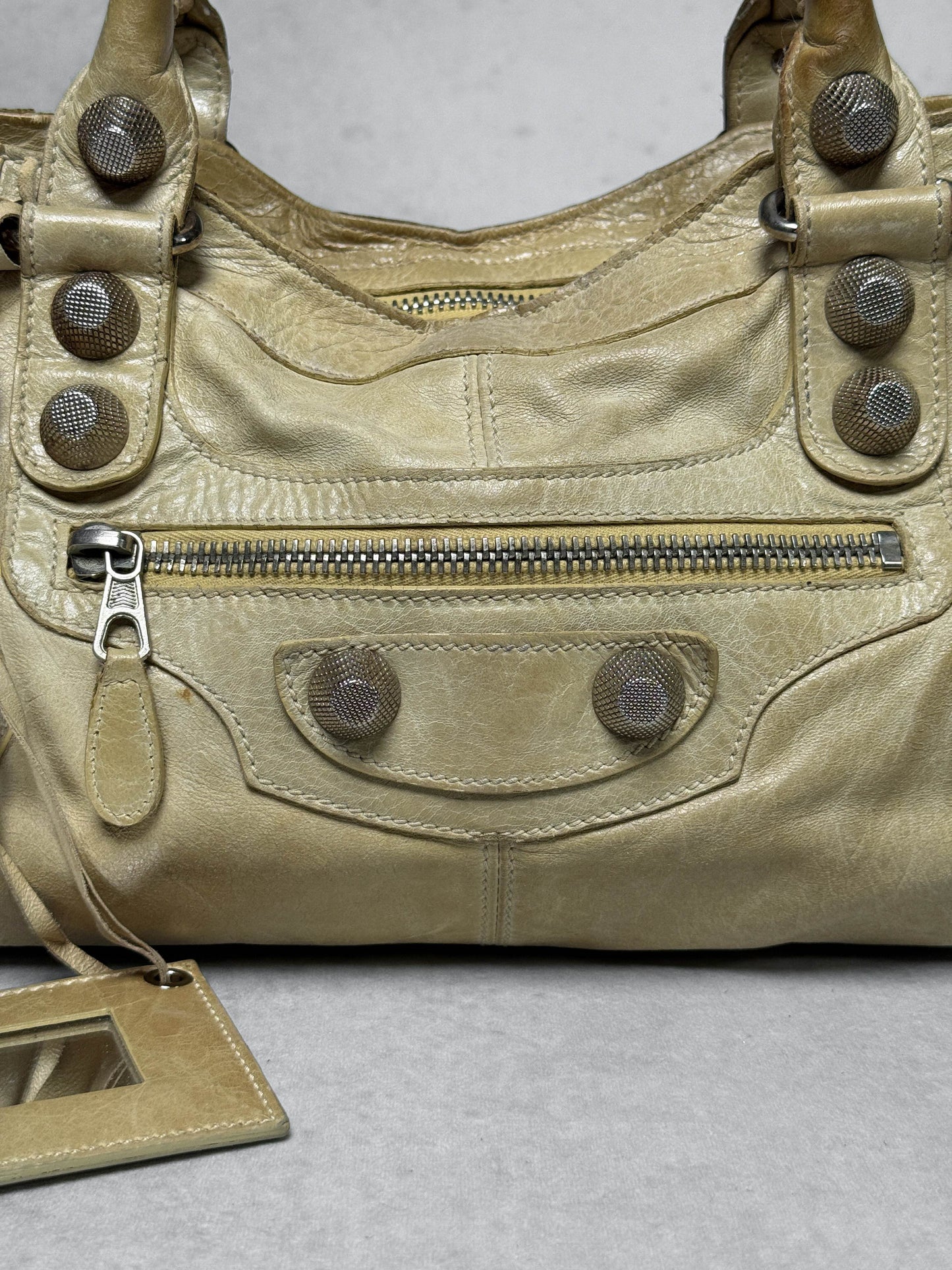 Balenciaga City Part Time Bag Giant 21 Silver Hardware Sahara