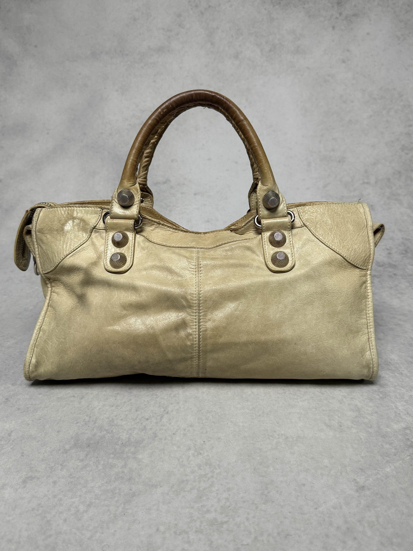 Balenciaga City Part Time Bag Giant 21 Silver Hardware Sahara