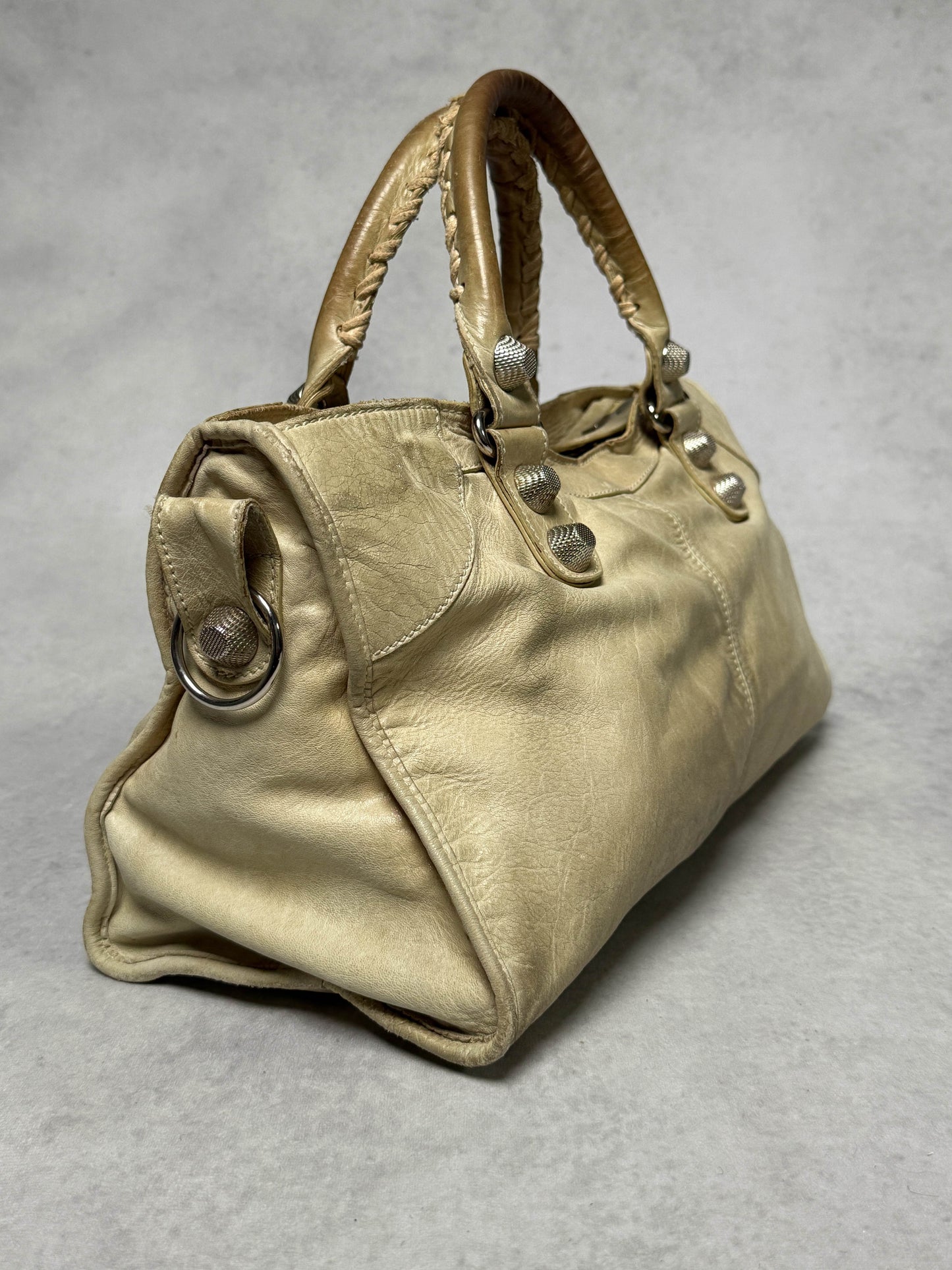 Balenciaga City Part Time Bag Giant 21 Silver Hardware Sahara