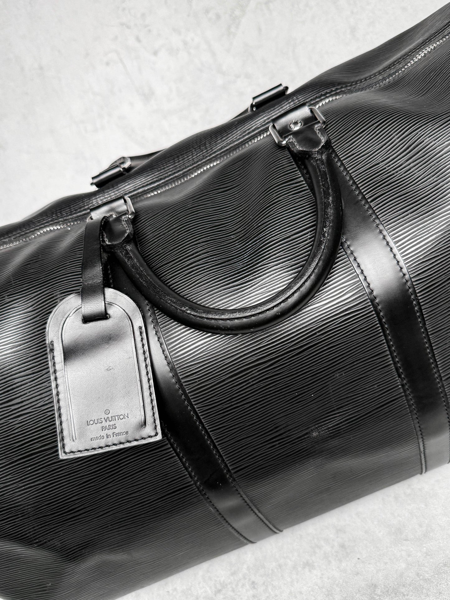Louis Vuitton Keepall 55 Black Epi Leather 2006