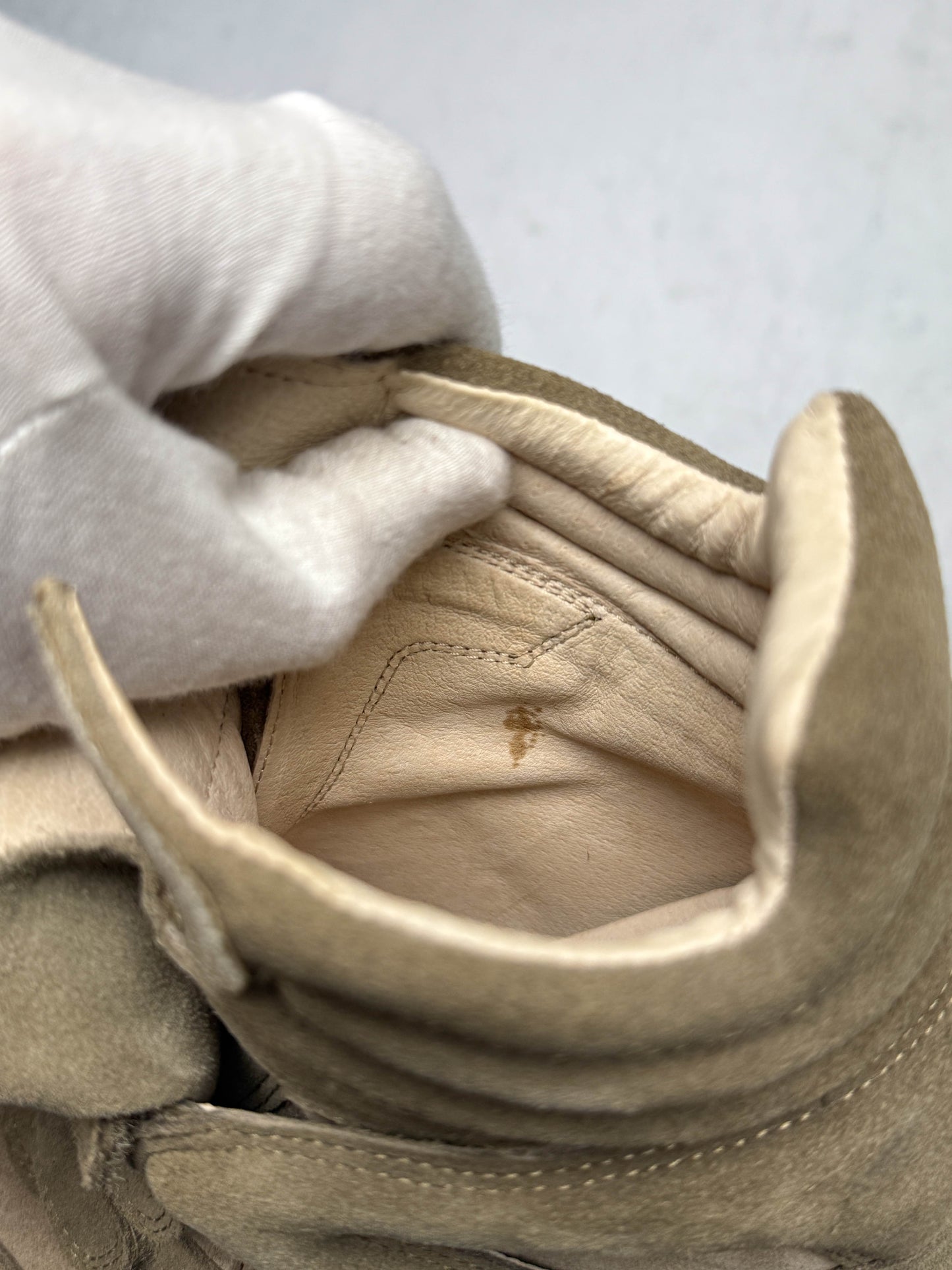 Isabel Marant Bekett Wedge Sneaker Taupe (37)