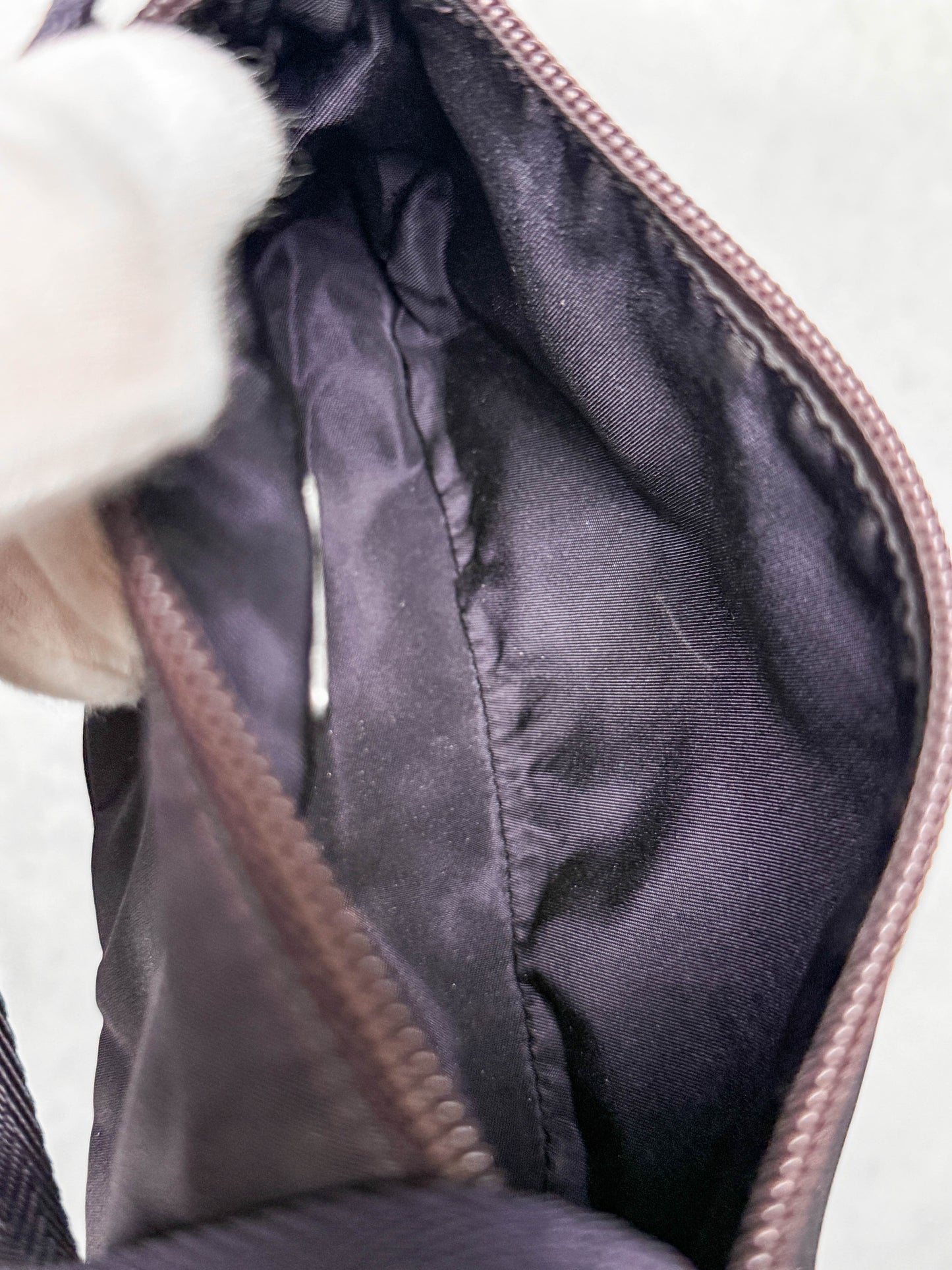 Prada Nylon Pochette Dark Purple
