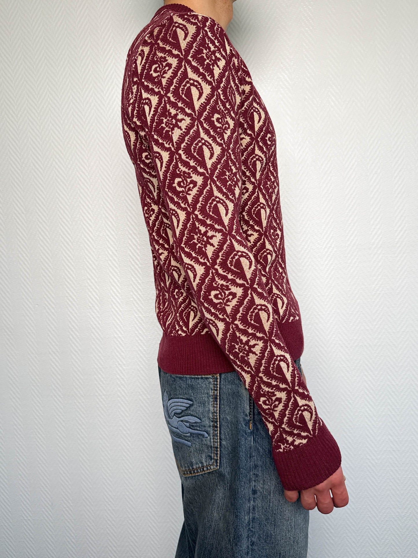 Marine Serre Moon Diamond Jacquard Crewneck Jumper