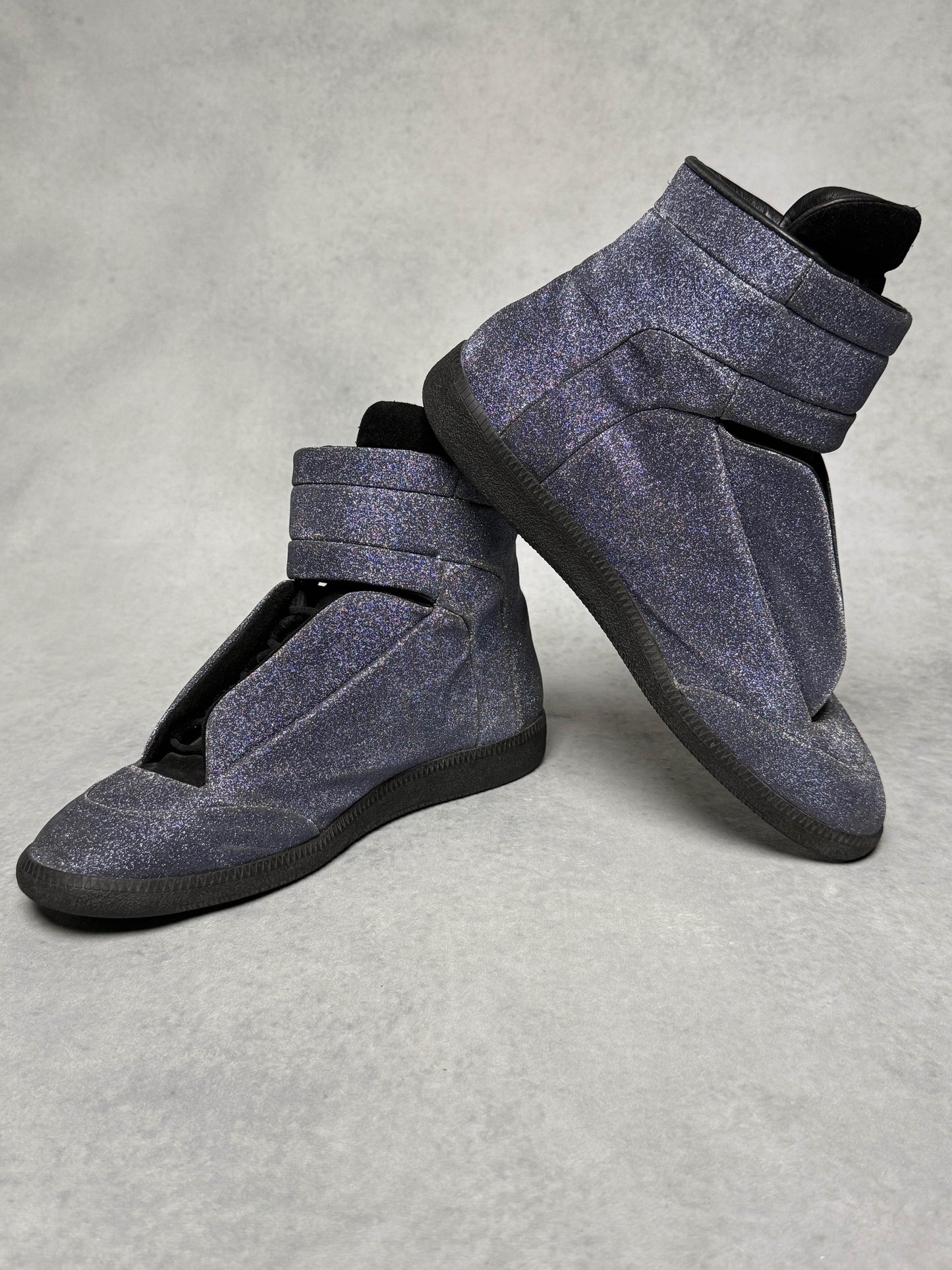 Maison Margiela Future High Glitter Dark Blue (45)