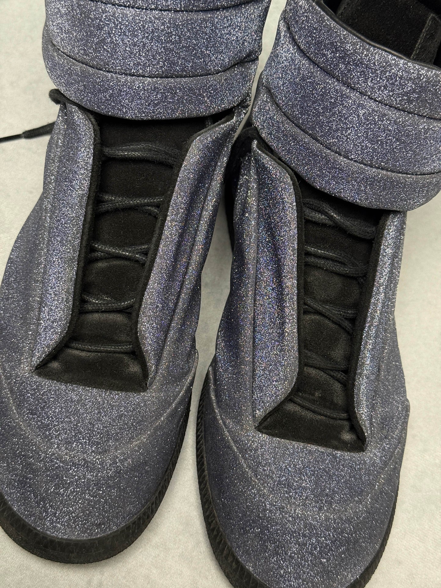Maison Margiela Future High Glitter Dark Blue (45)