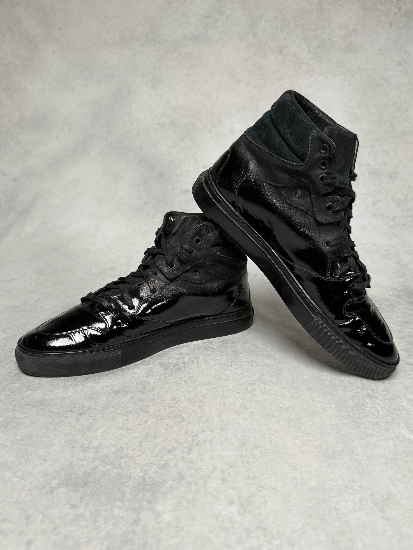 Balenciaga High-Top Sneaker Gradient Black Suede (43.5)