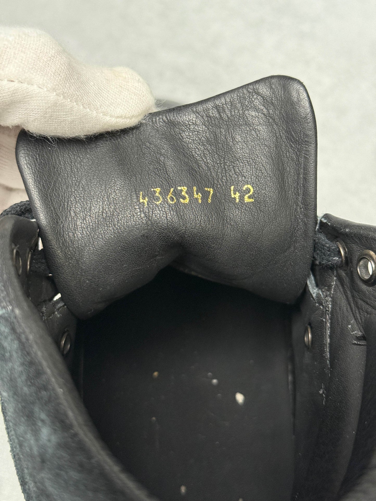 Balenciaga High-Top Sneaker Gradient Black Suede (43.5)