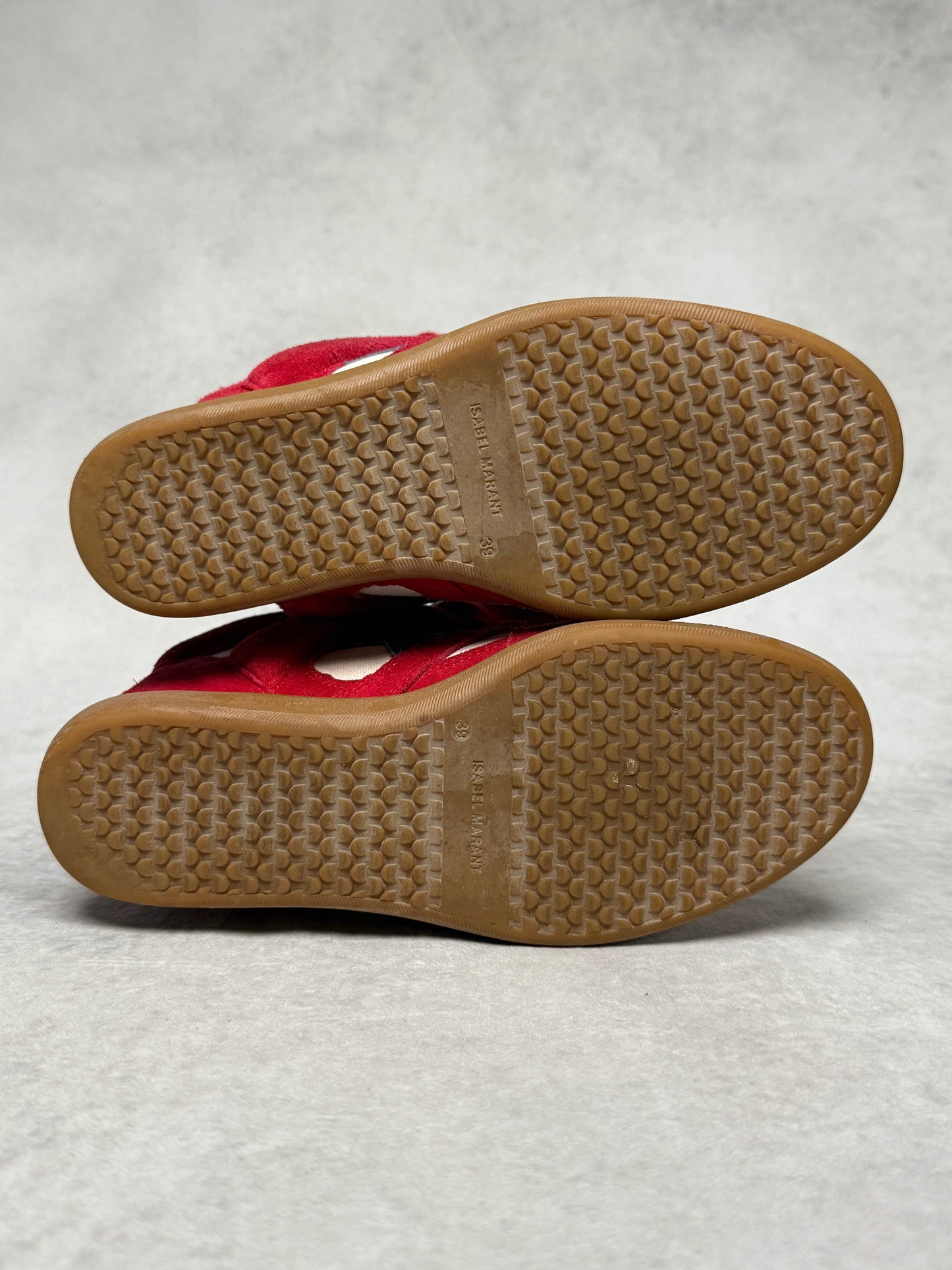 Isabel Marant Bayley Wedge Sneaker Red/Blue Stars (39)