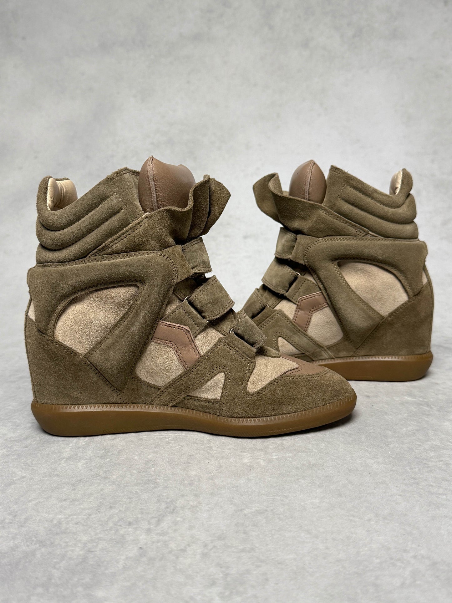 Isabel Marant Bekett Wedge Sneaker Taupe (37)