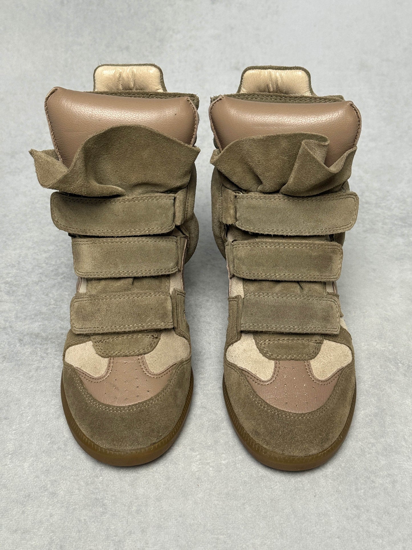 Isabel Marant Bekett Wedge Sneaker Taupe (37)