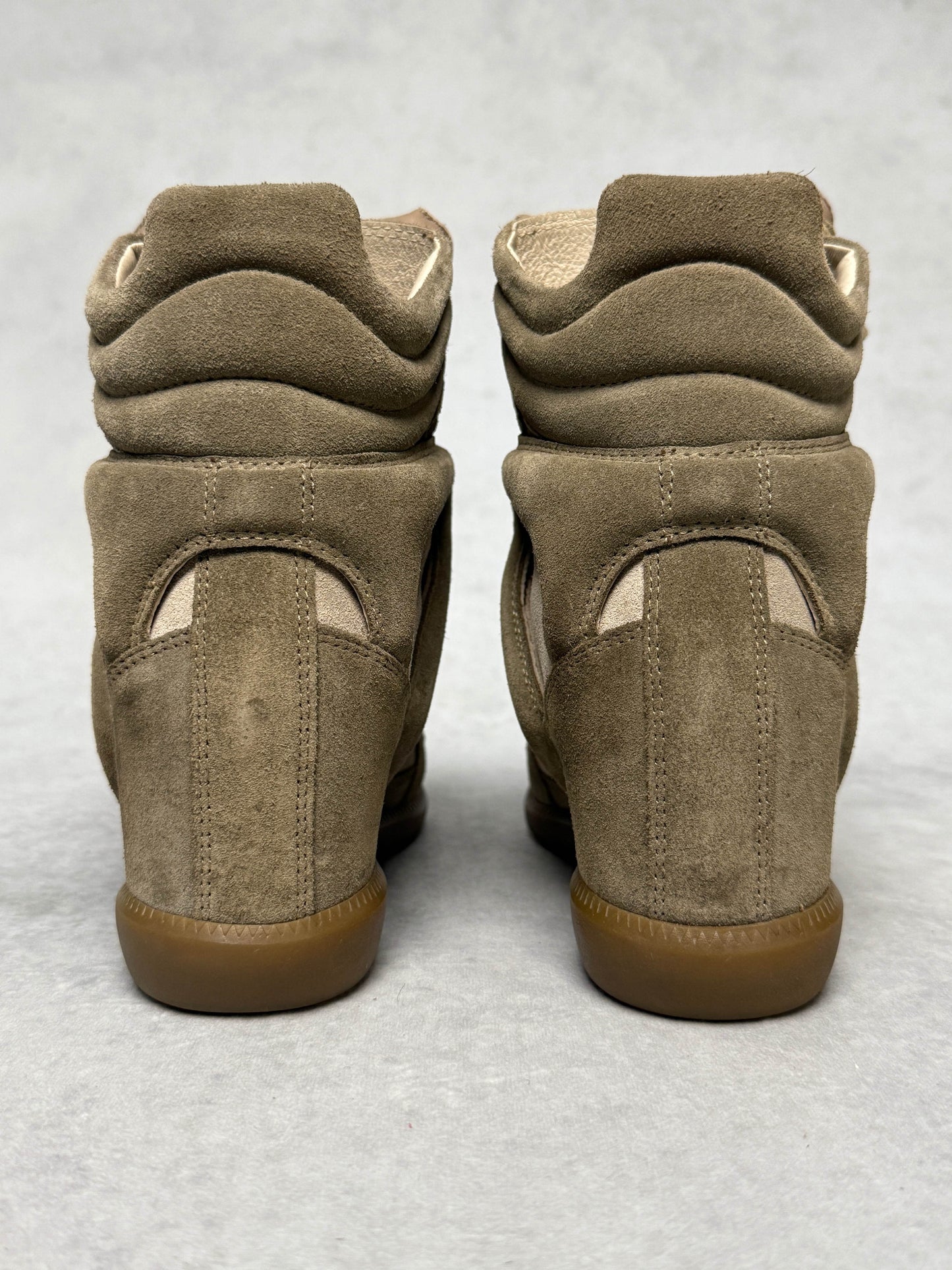 Isabel Marant Bekett Wedge Sneaker Taupe (37)