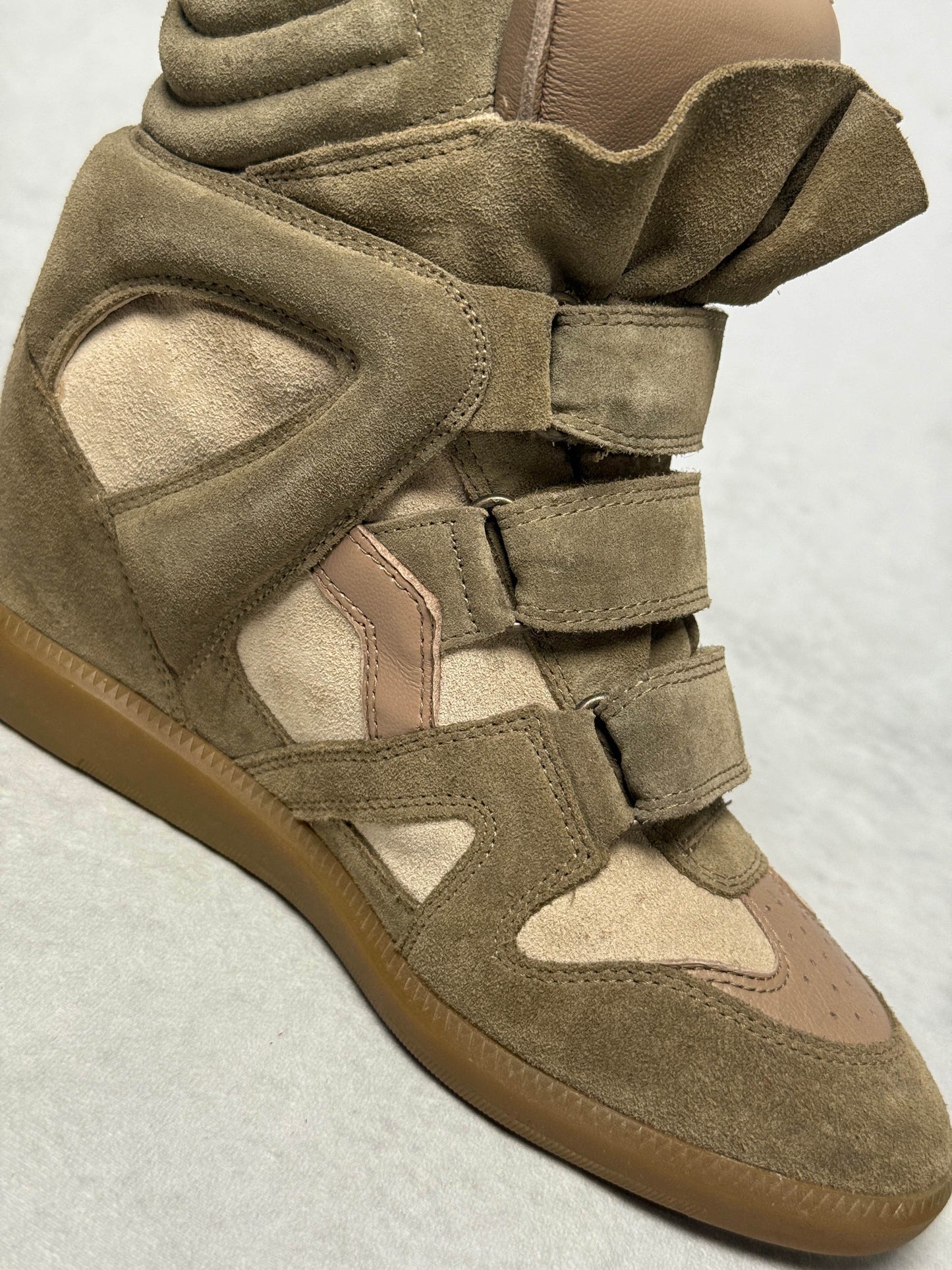 Isabel Marant Bekett Wedge Sneaker Taupe (37)