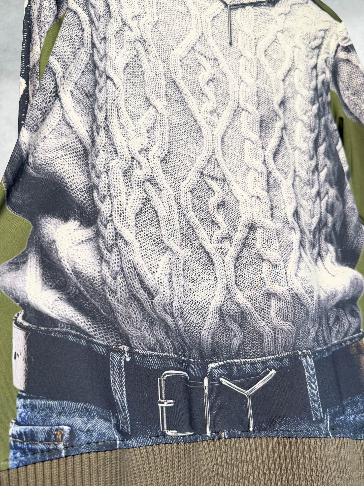 Y/Project x Jean Paul Gaultier Trompe L'Oeil Cable Knit Top Unisex (L)