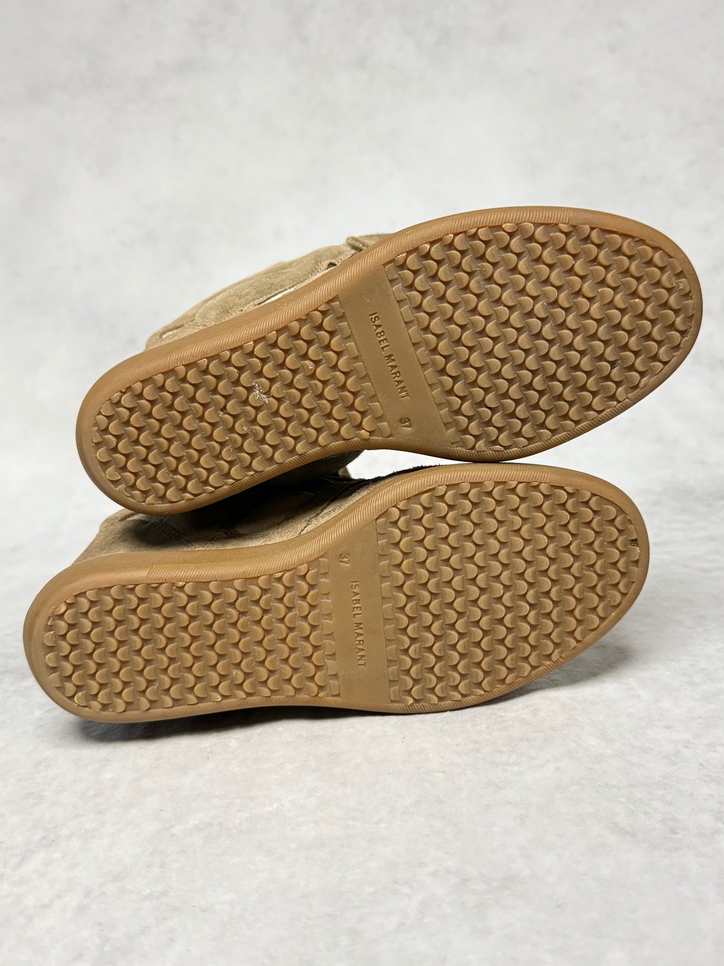 Isabel Marant Bekett Wedge Sneaker Taupe (37)