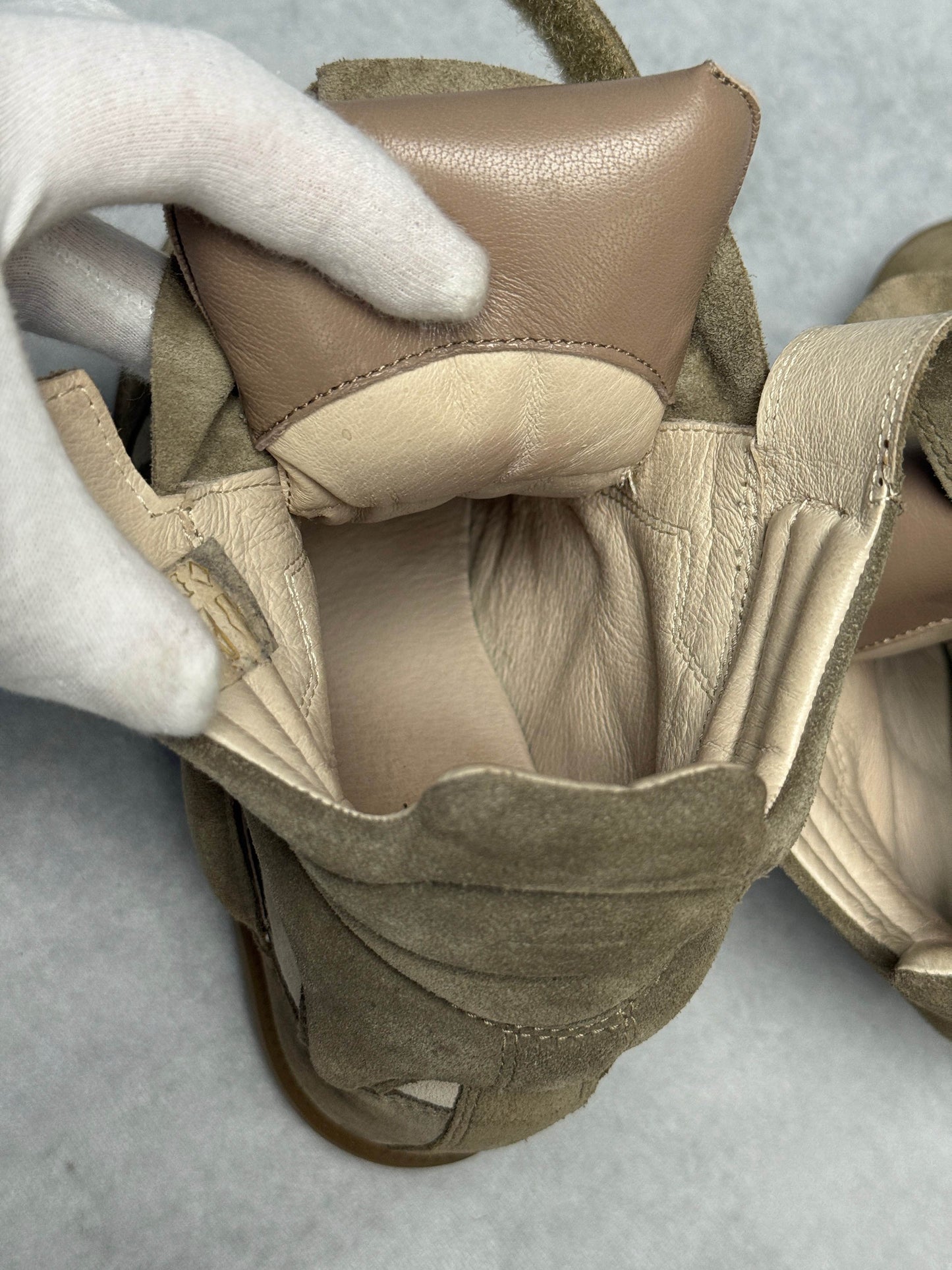 Isabel Marant Bekett Wedge Sneaker Taupe (37)
