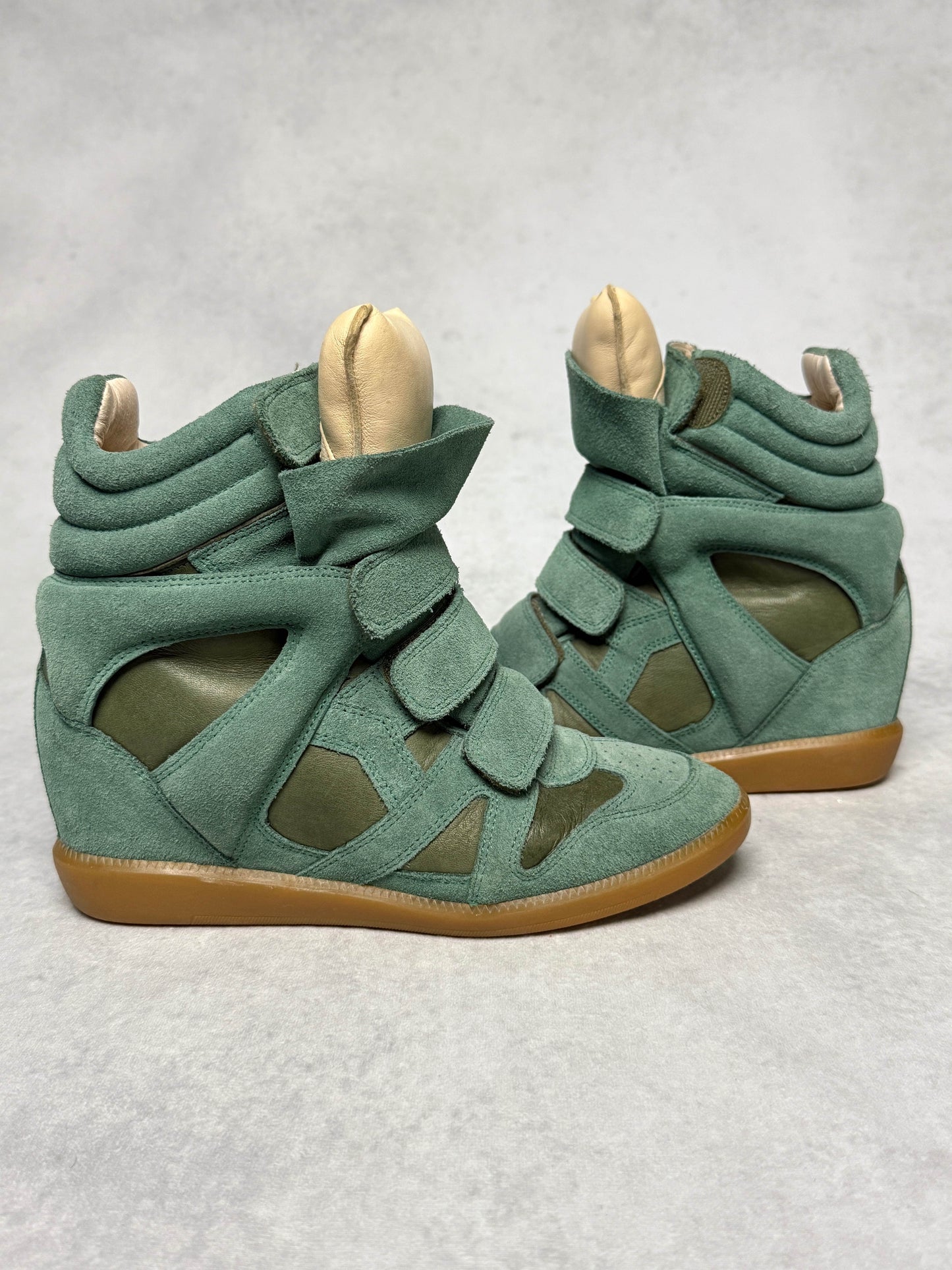 Isabel Marant Bekett Wedge Sneaker Turquoise (38)