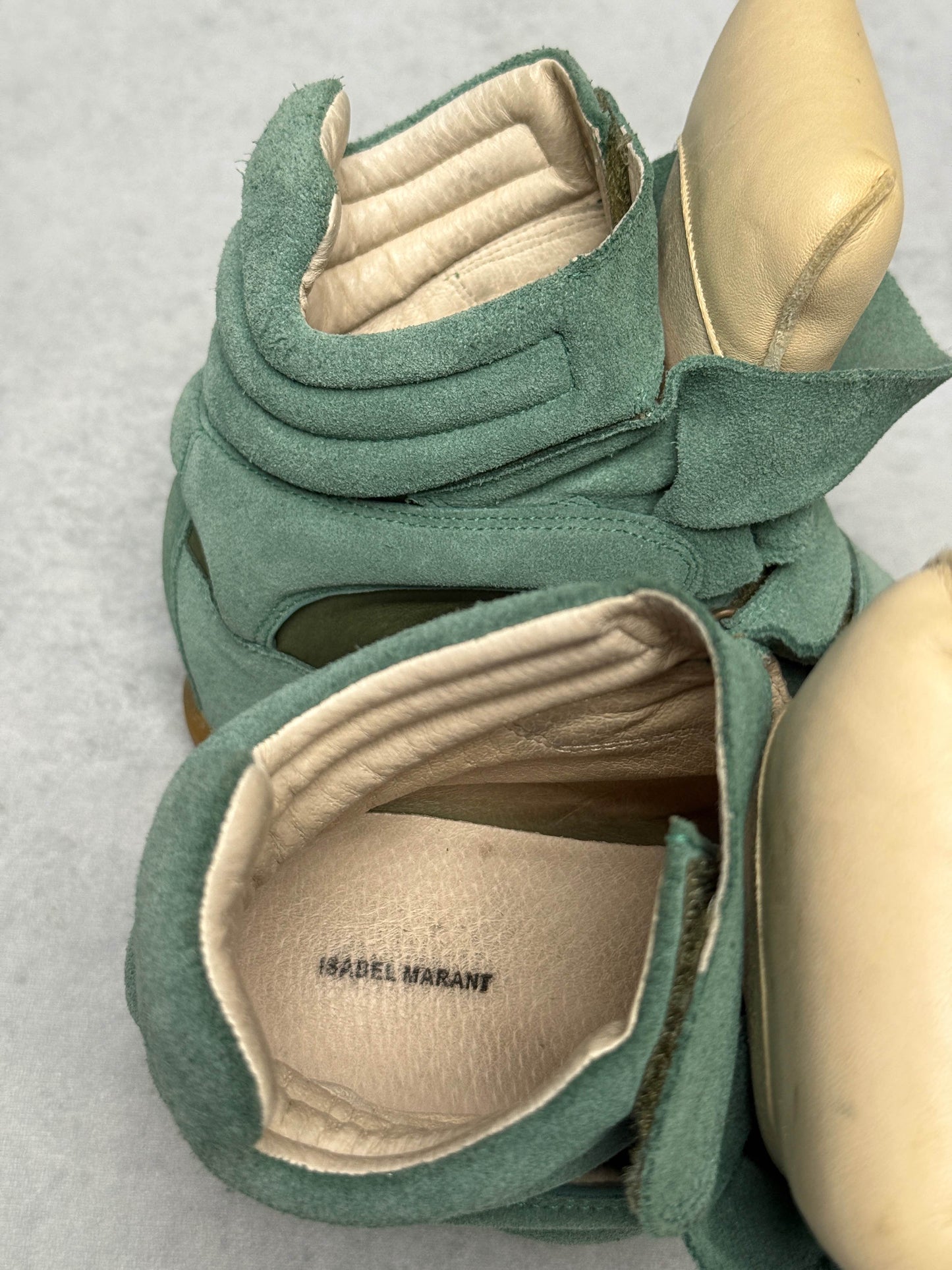 Isabel Marant Bekett Wedge Sneaker Turquoise (38)