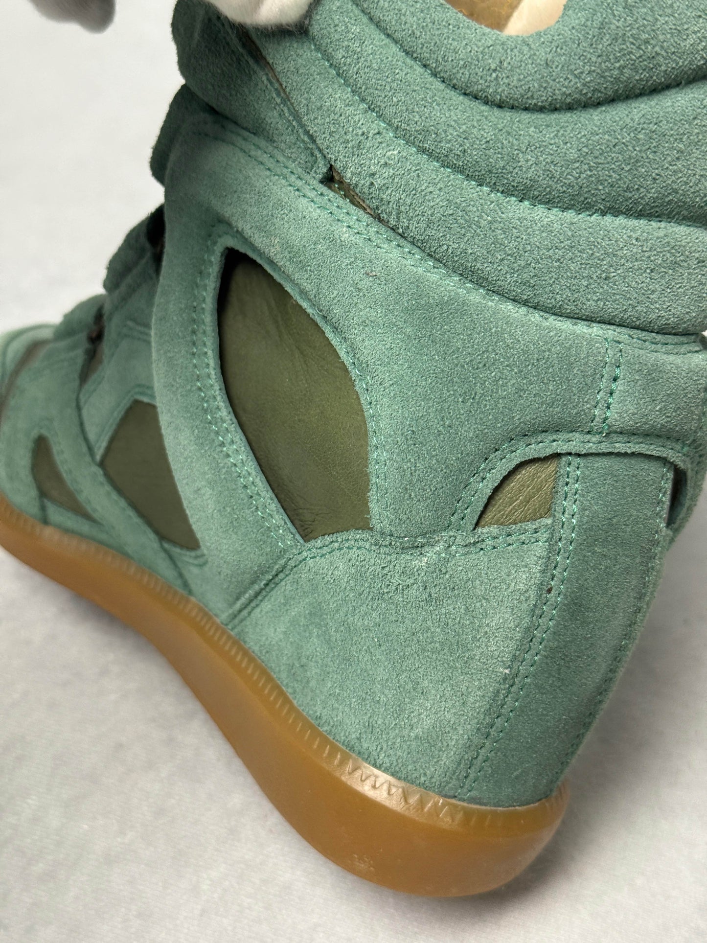 Isabel Marant Bekett Wedge Sneaker Turquoise (38)