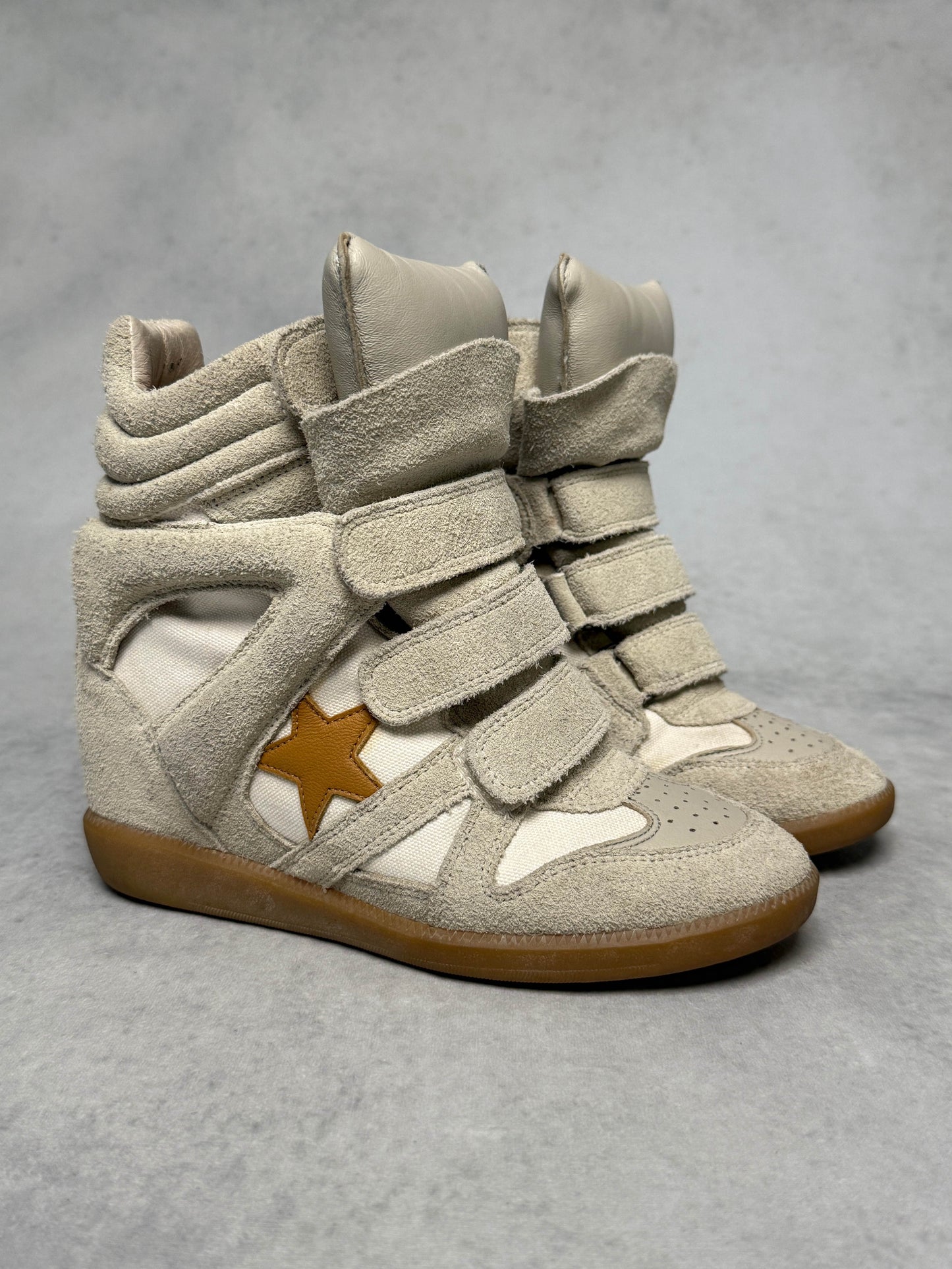 Isabel Marant Bayley Wedge Sneaker Beige (36)