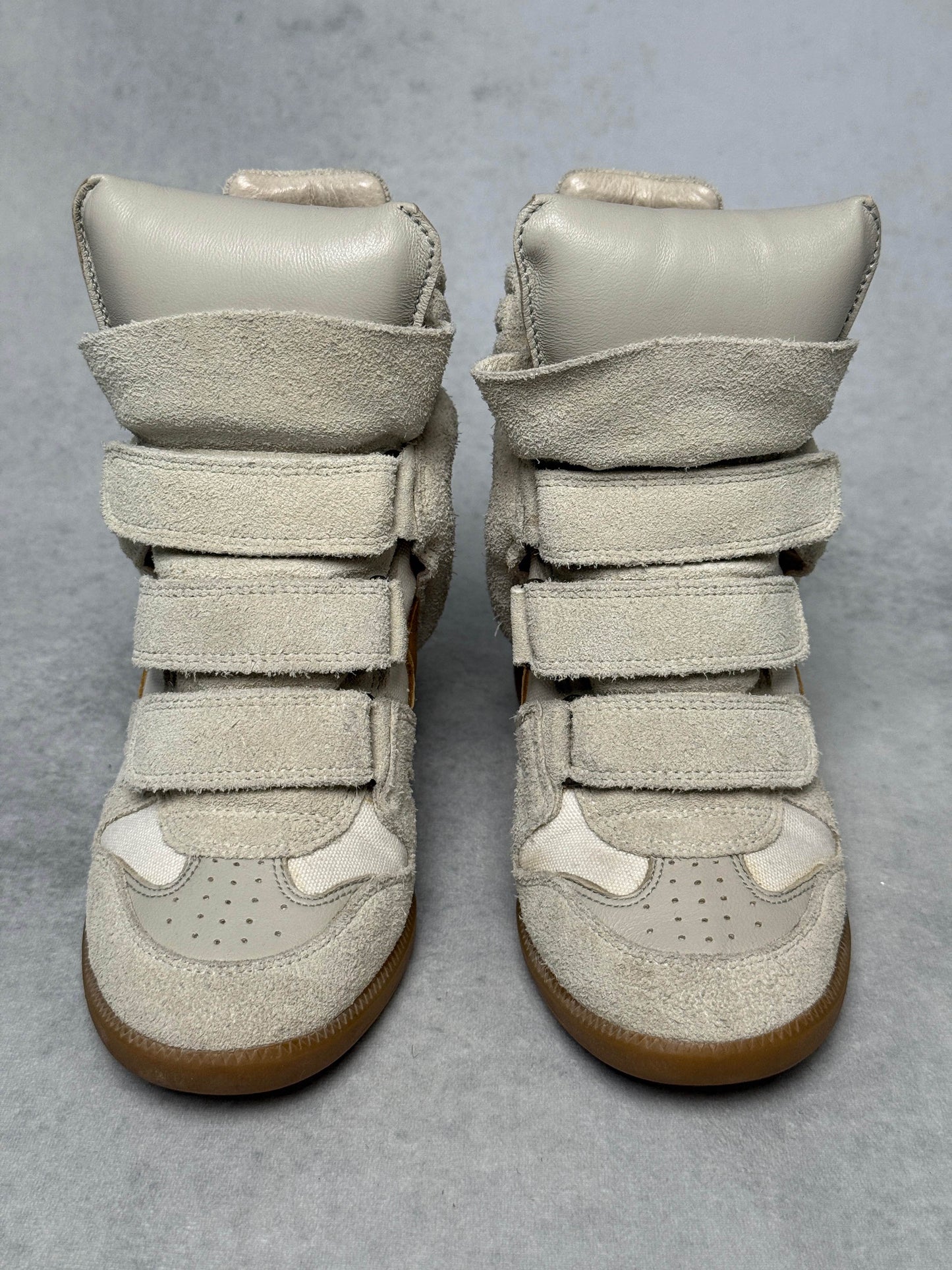 Isabel Marant Bayley Wedge Sneaker Beige (36)