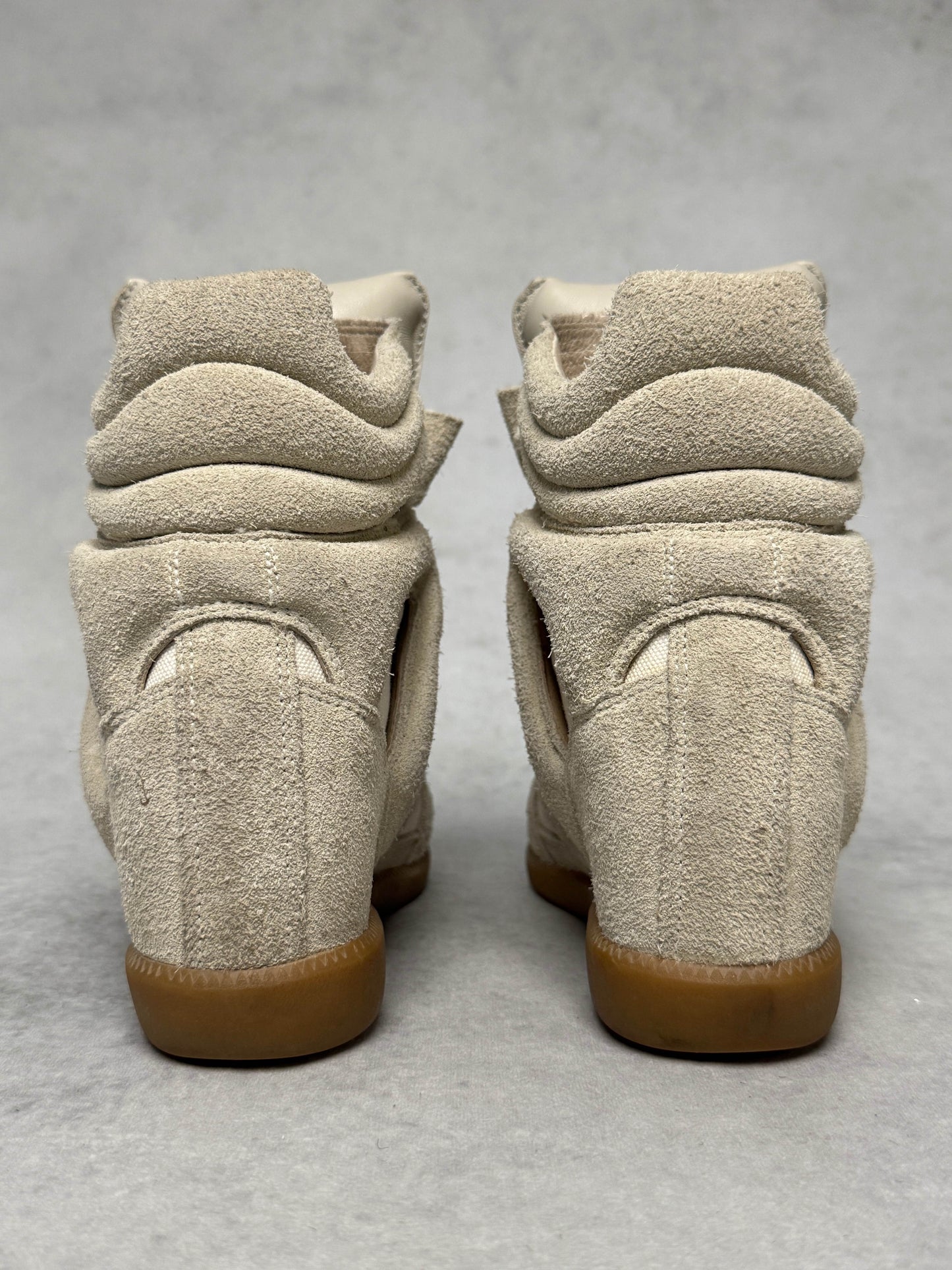 Isabel Marant Bayley Wedge Sneaker Beige (36)