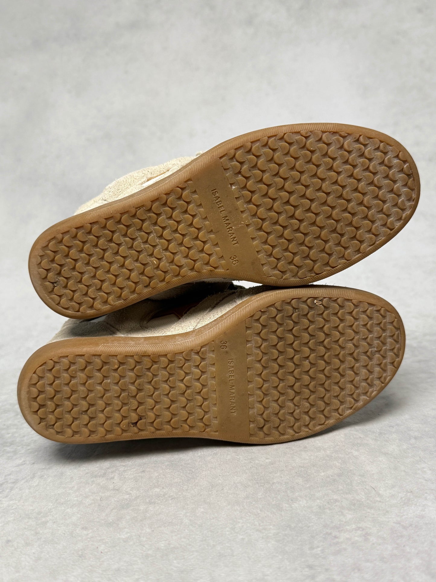 Isabel Marant Bayley Wedge Sneaker Beige (36)