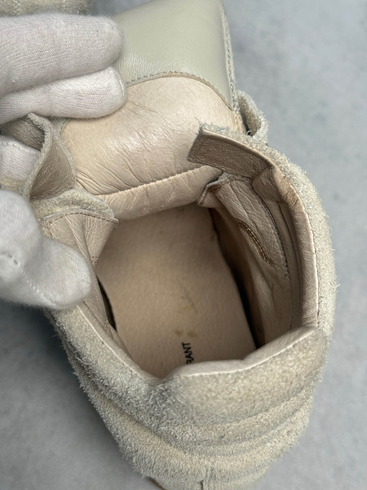 Isabel Marant Bayley Wedge Sneaker Beige (36)