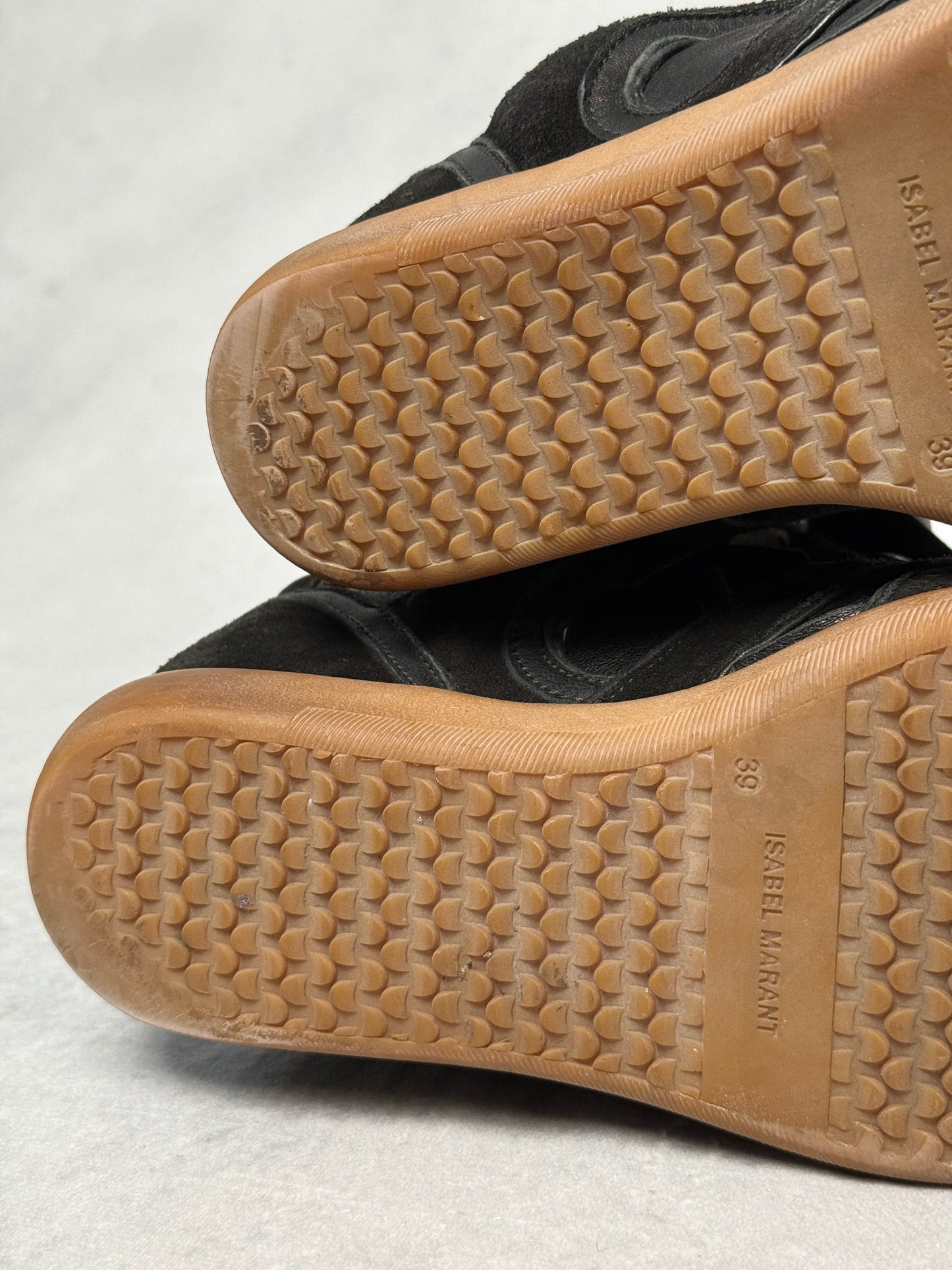 Isabel Marant Bekett Wedge Sneaker Black Leather Trim (39