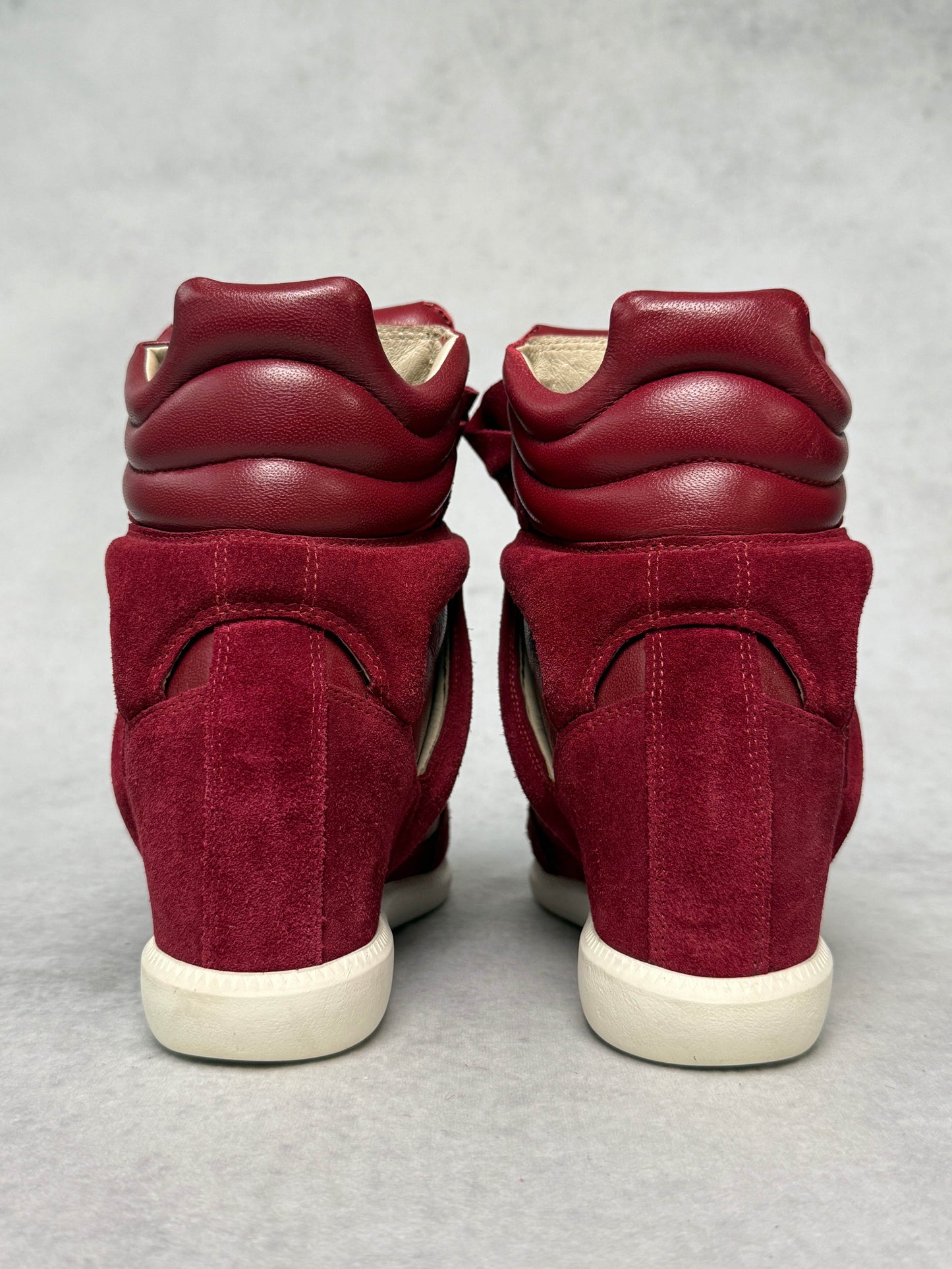 Isabel Marant Bekett Wedge Sneaker Dark Red/White (39)