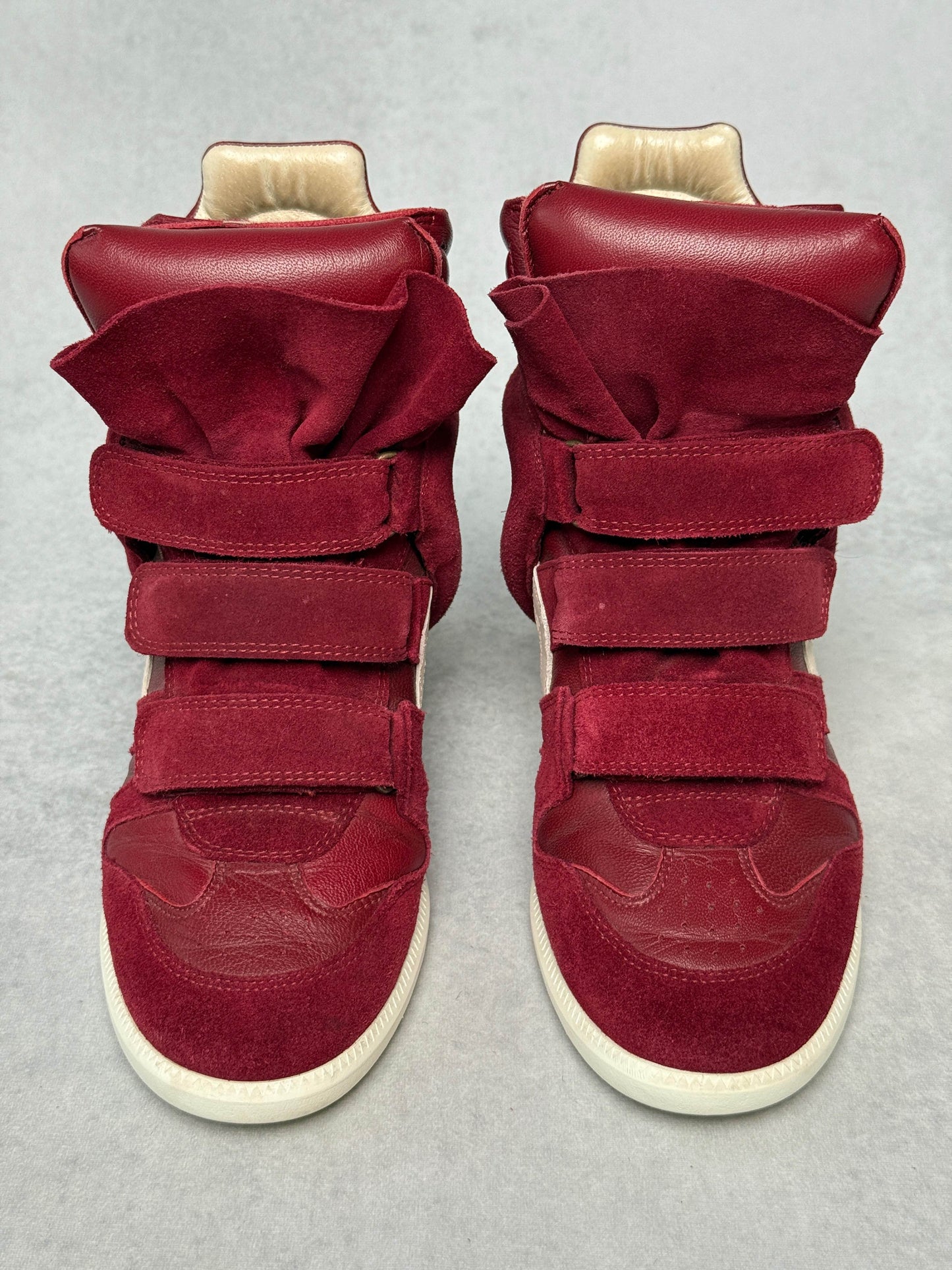Isabel Marant Bekett Wedge Sneaker Dark Red/White (39)