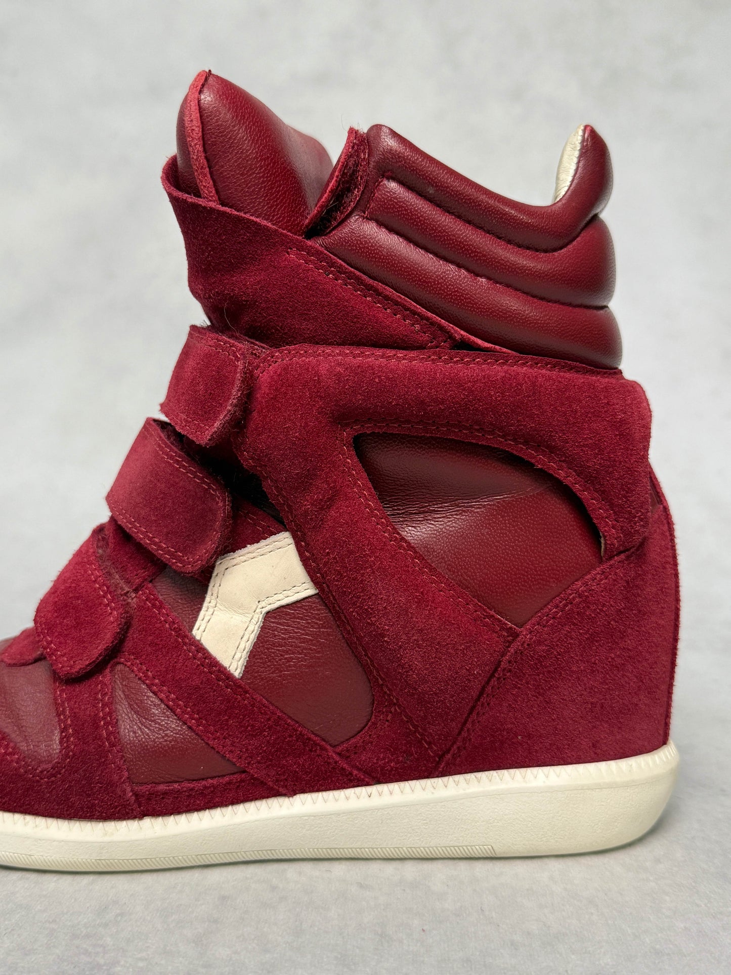 Isabel Marant Bekett Wedge Sneaker Dark Red/White (39)