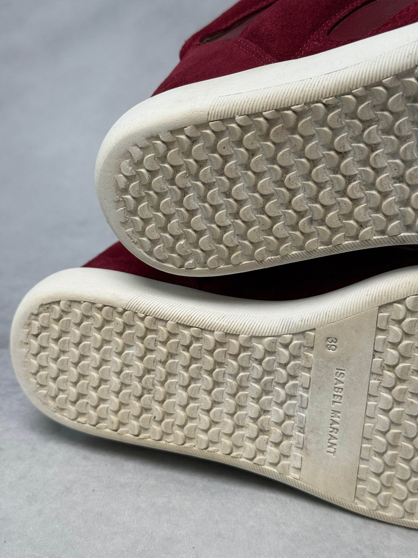 Isabel Marant Bekett Wedge Sneaker Dark Red/White (39)
