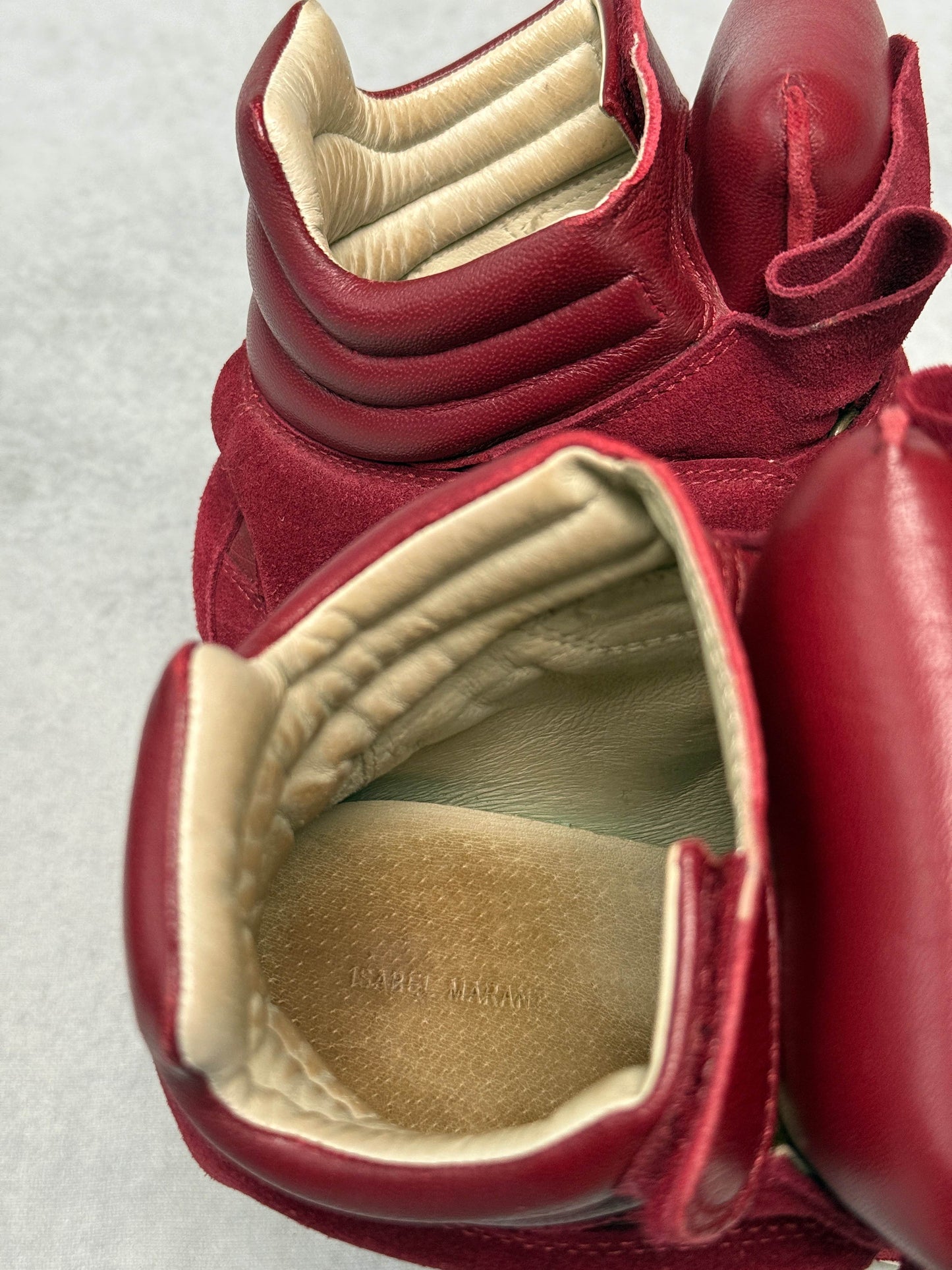 Isabel Marant Bekett Wedge Sneaker Dark Red/White (39)