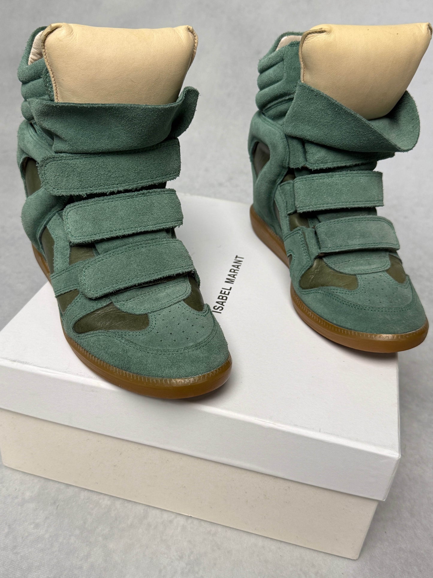 Isabel Marant Bekett Wedge Sneaker Turquoise (38)