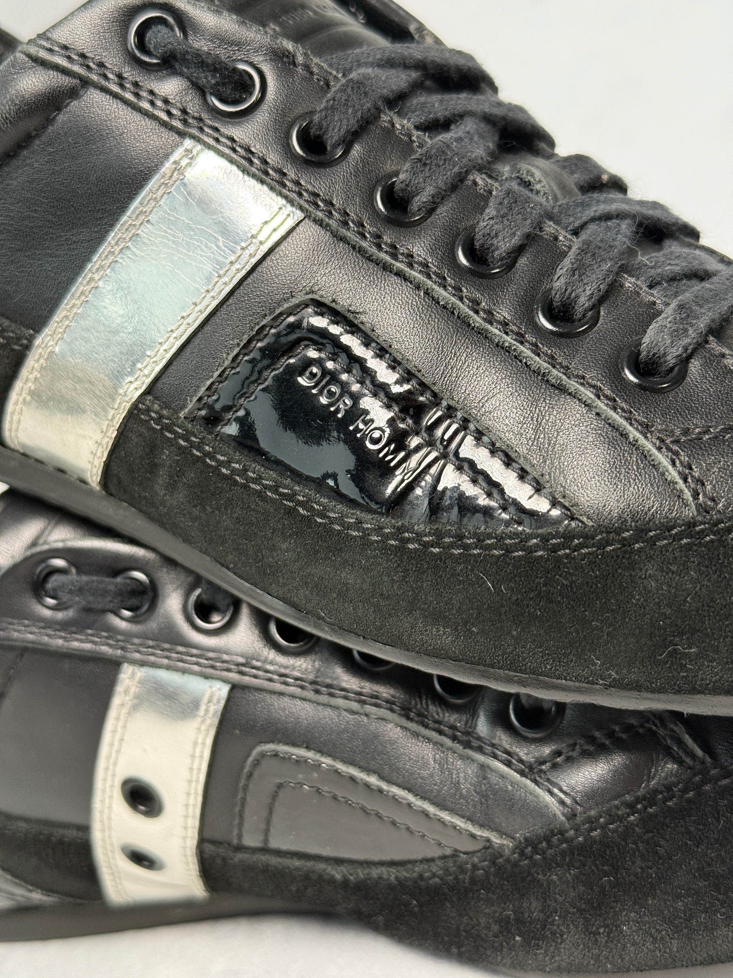 Dior Homme Sneaker Leather Mix Black/Silver (41.5)