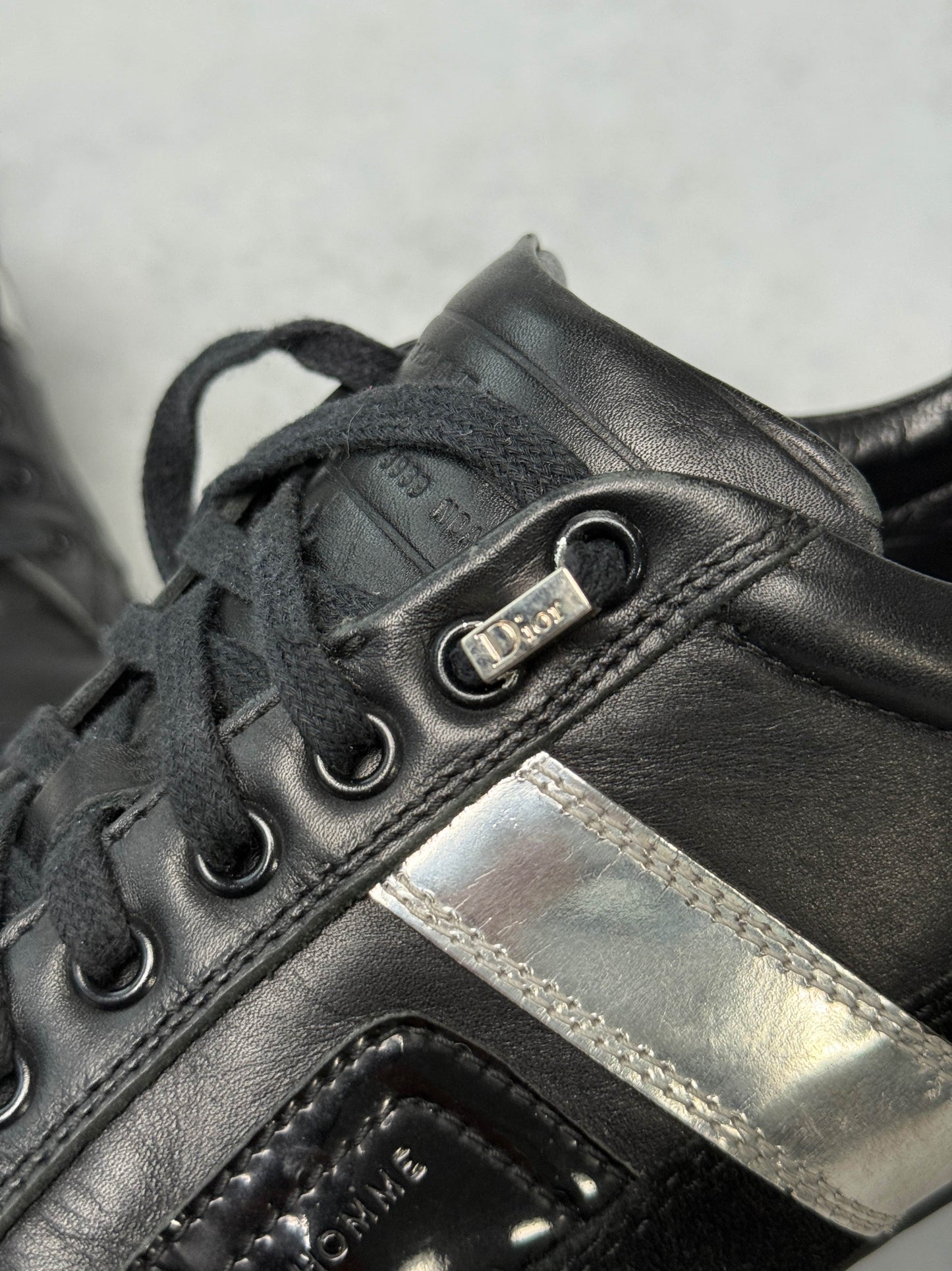 Dior Homme Sneaker Leather Mix Black/Silver (41.5)