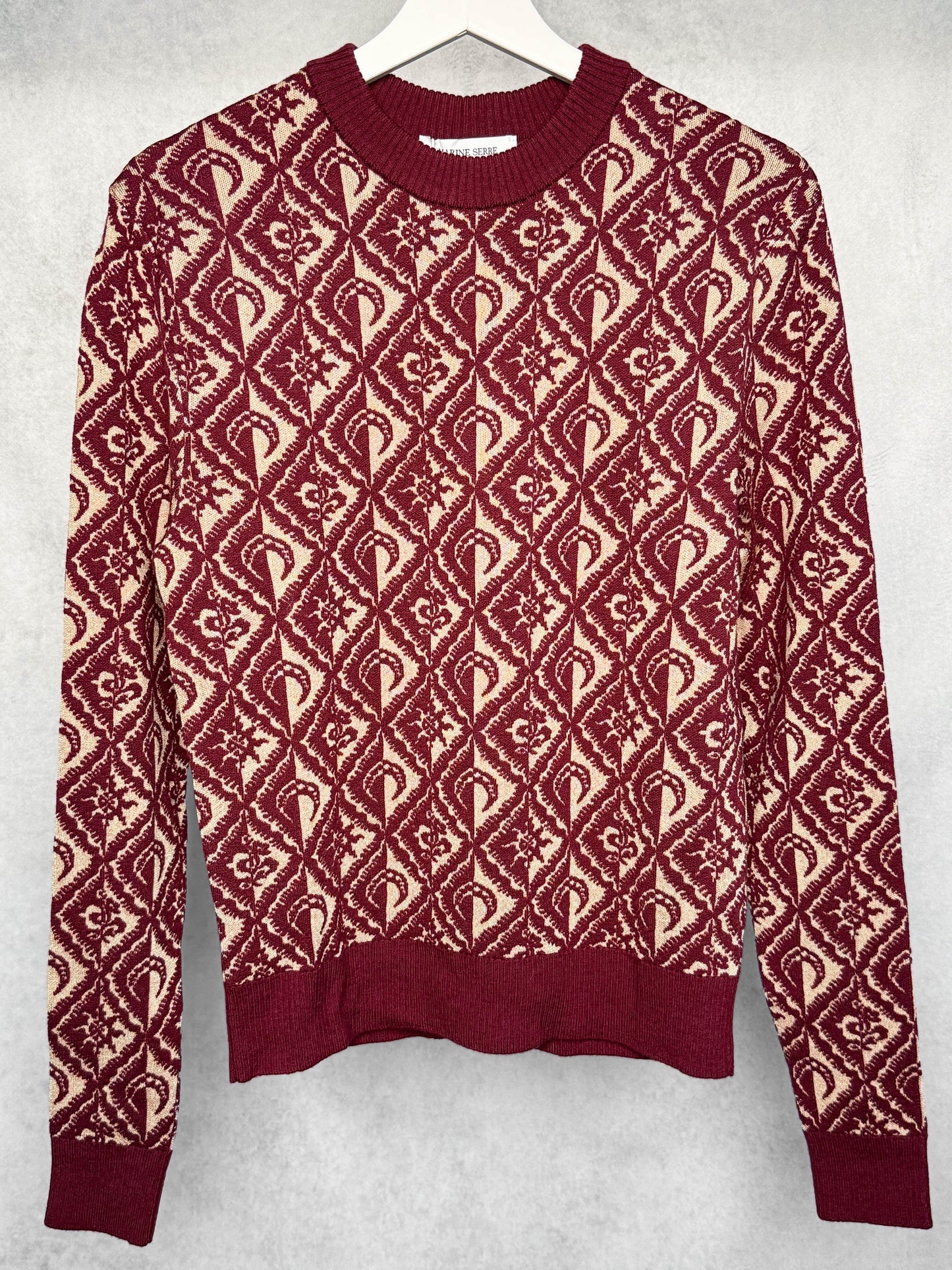 Marine Serre Moon Diamond Jacquard Crewneck Jumper