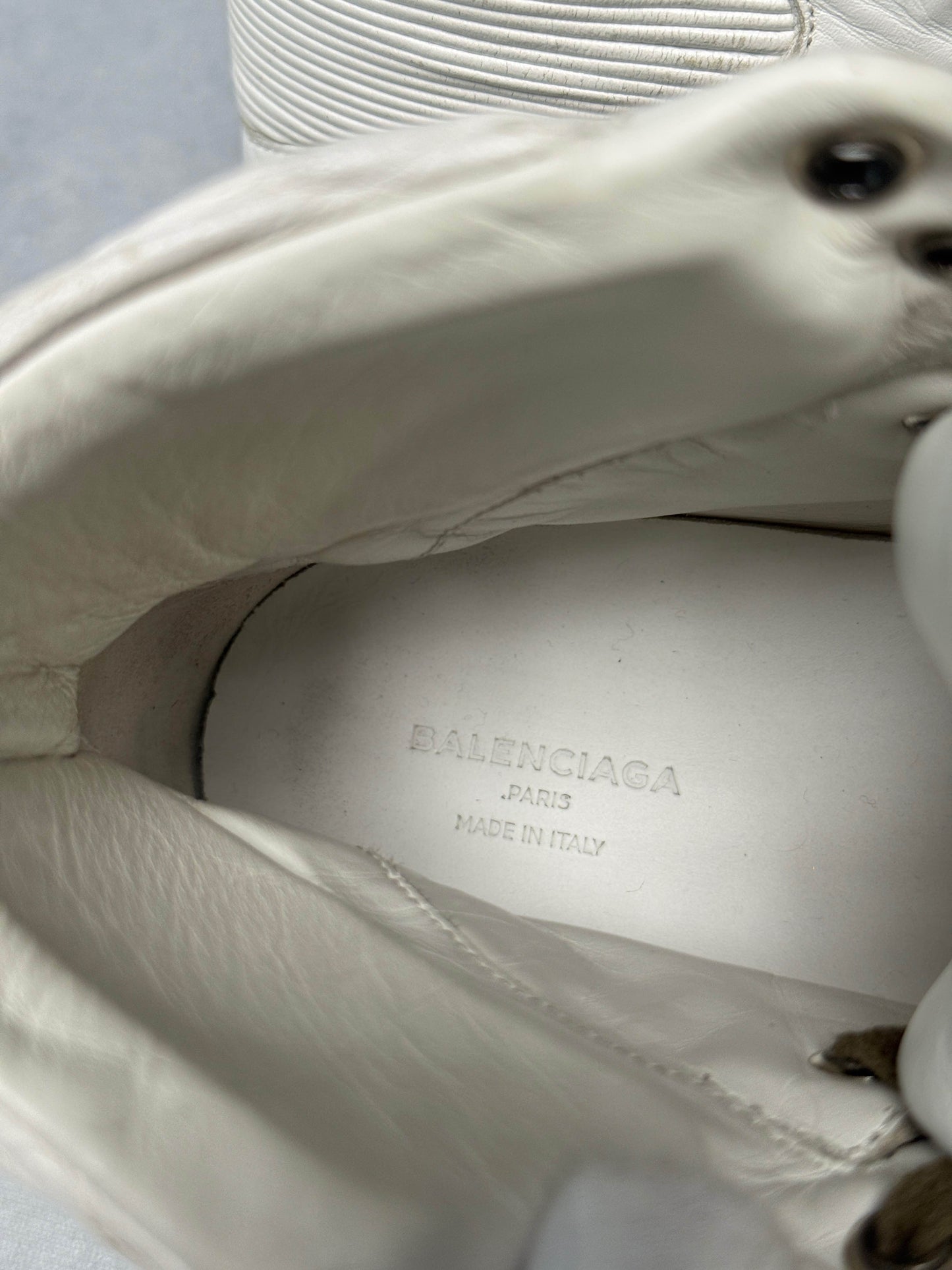 Balenciaga High-Tops Suede and Plisse Leather (41.5)