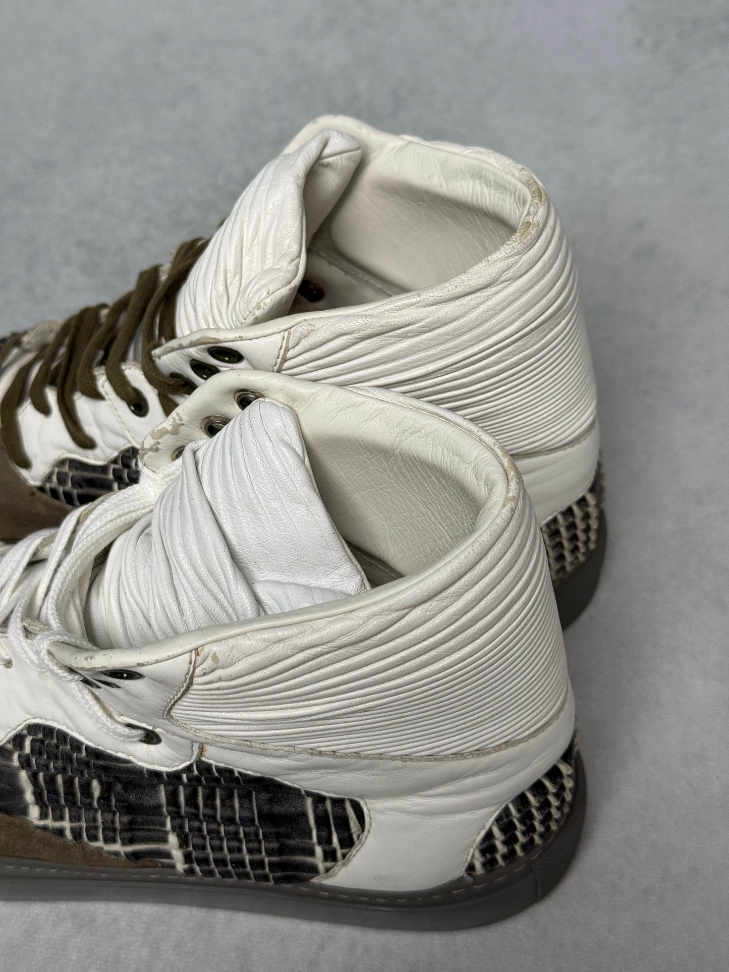 Balenciaga High-Tops Suede and Plisse Leather (41.5)