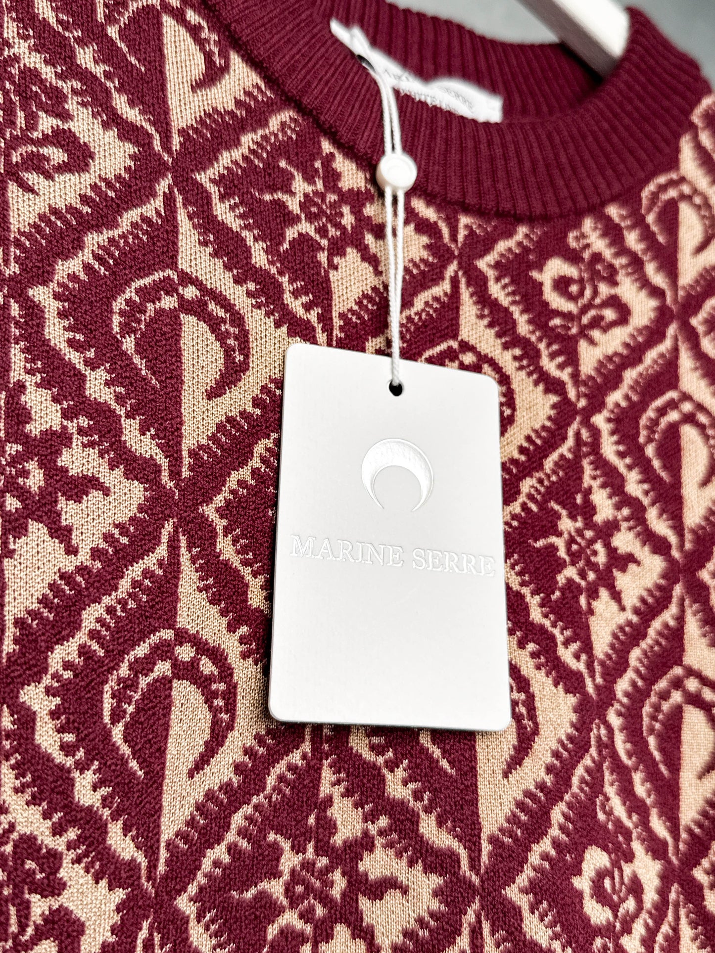 Marine Serre Moon Diamond Jacquard Crewneck Jumper